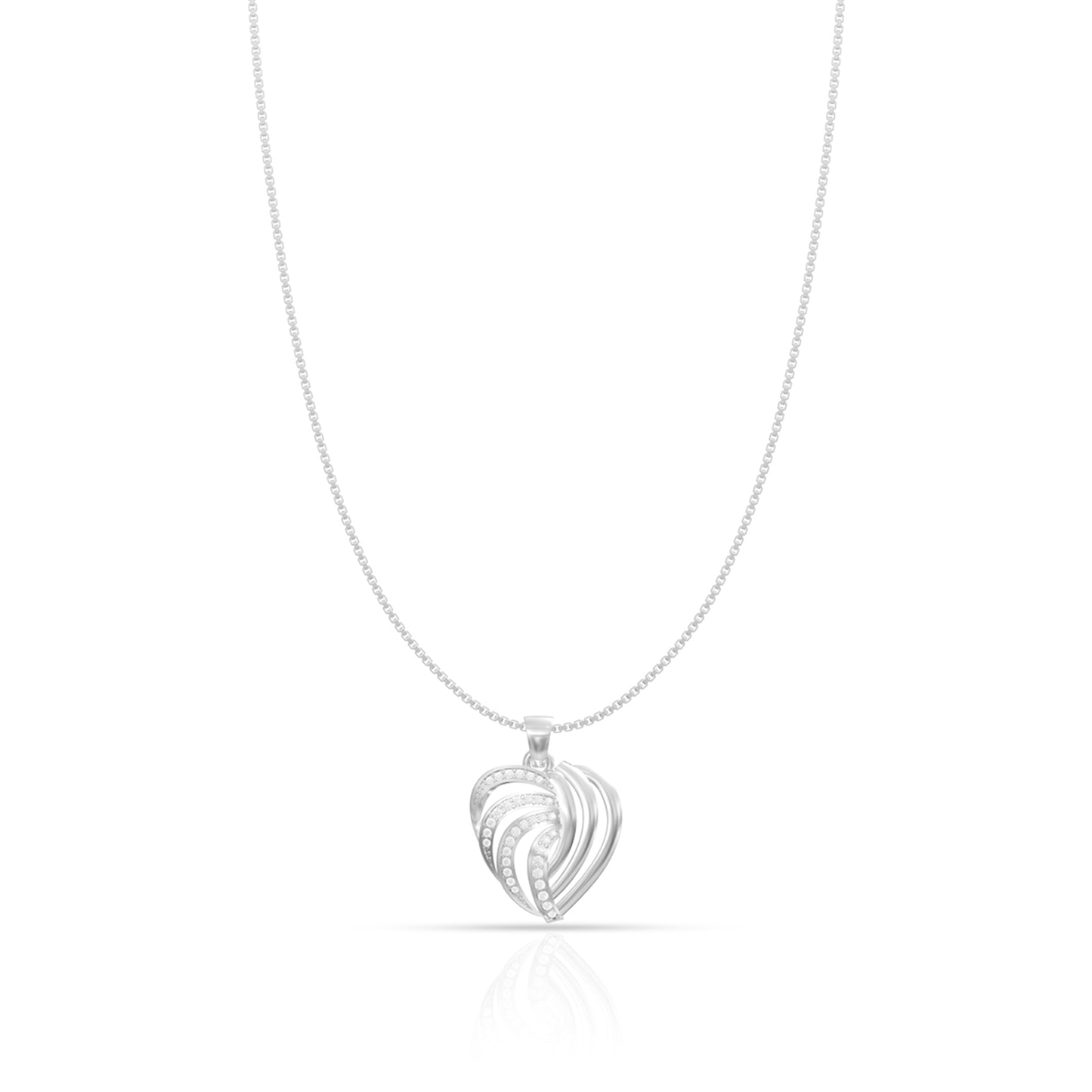 Silver Delight Heart Pendant