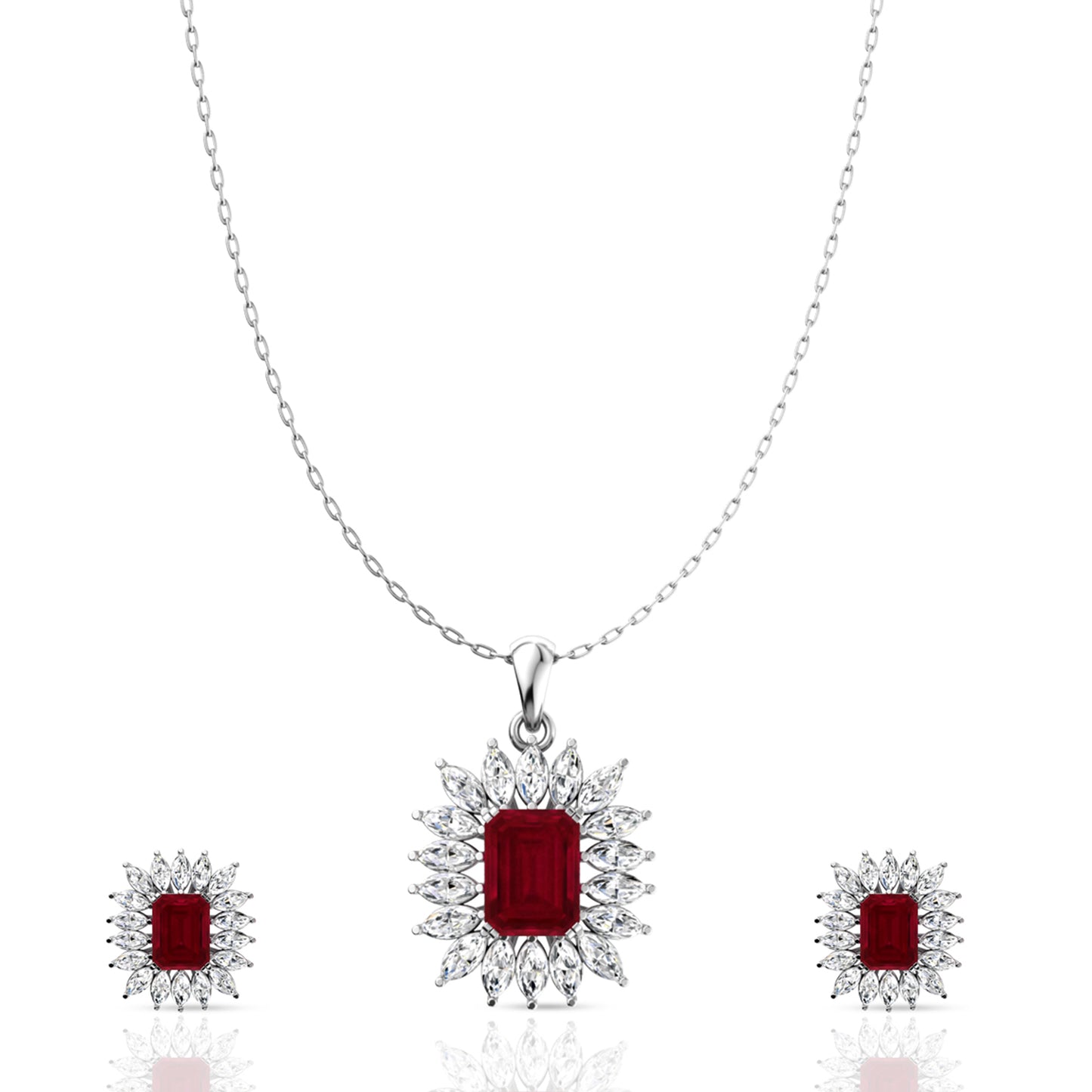 Silver Royal Red Pendant