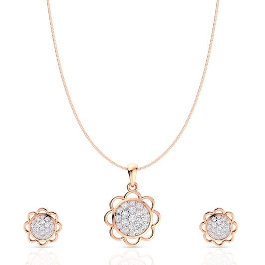 Shining Sphere Silver Pendant Set