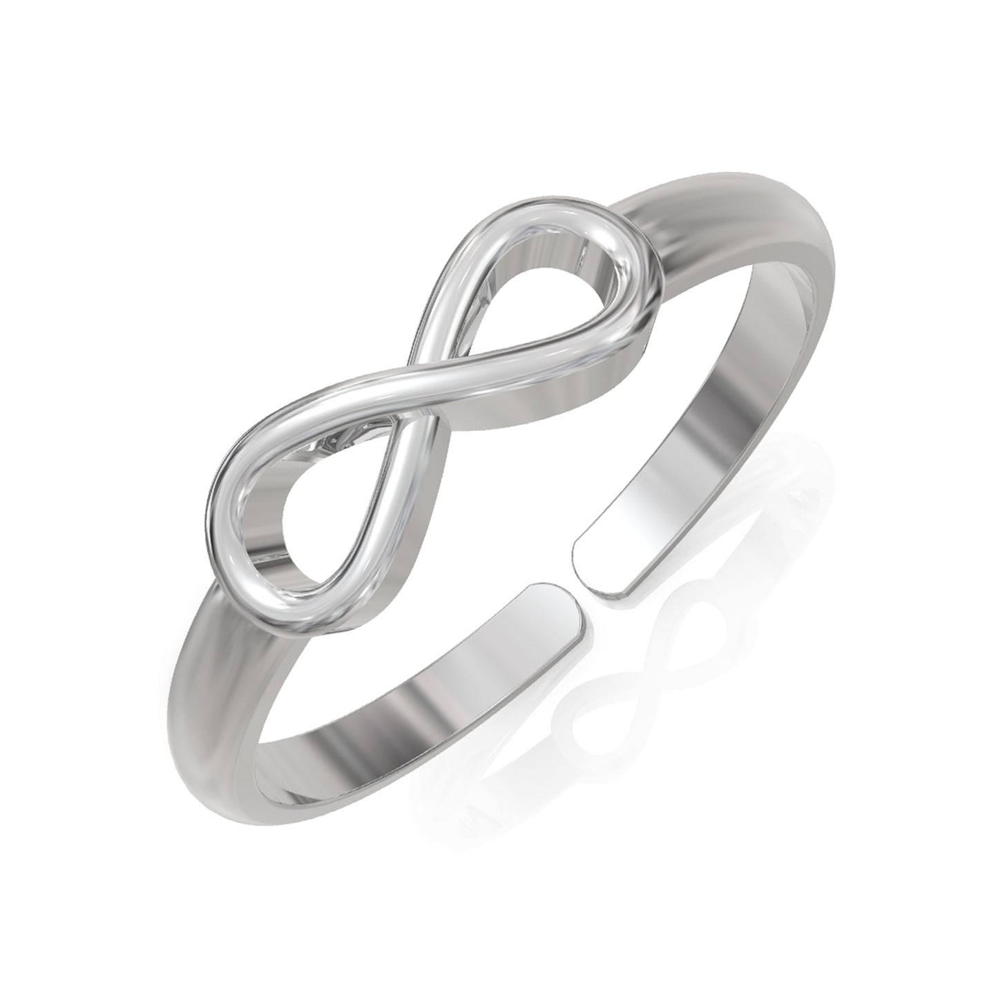 Adjustable Infinity Shine Ring