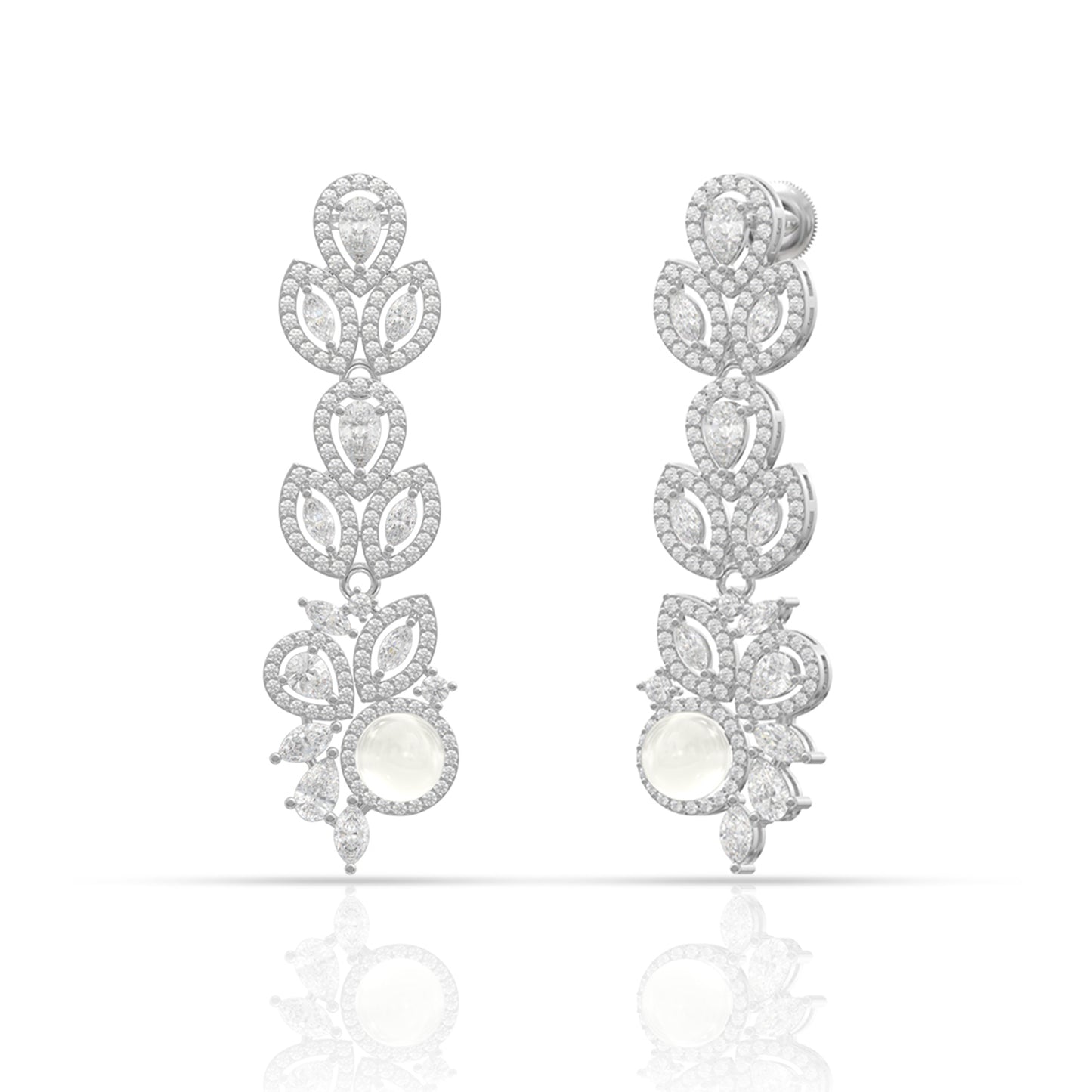 Stylish Silver Dangle Earrings