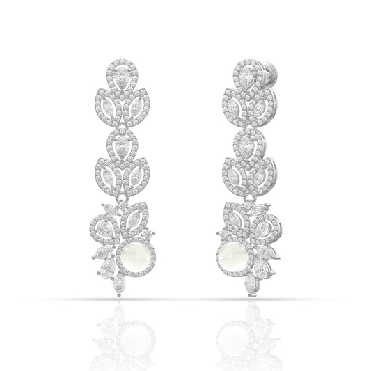 Stylish Silver Dangle Earrings