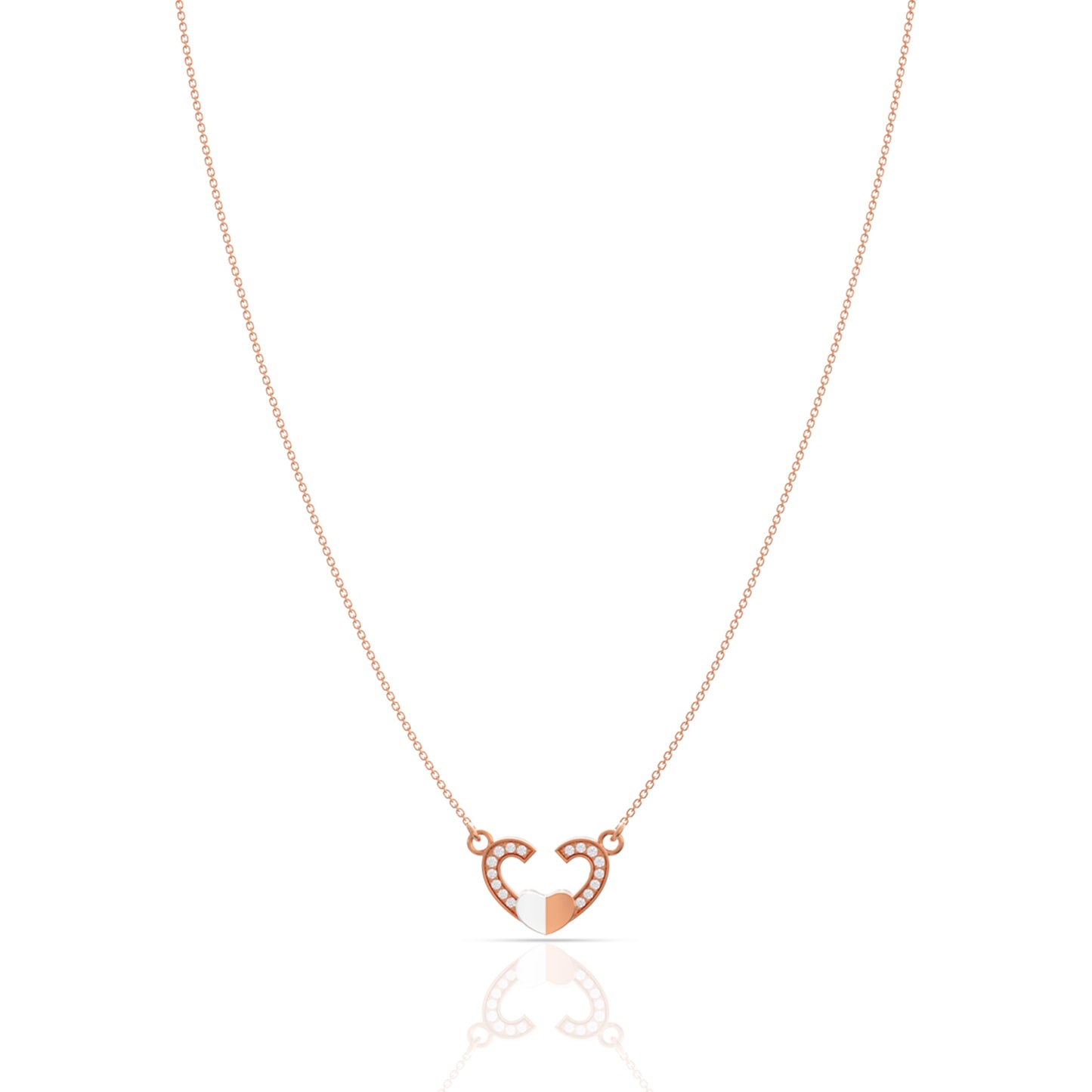 Silver Open Heart Pendant