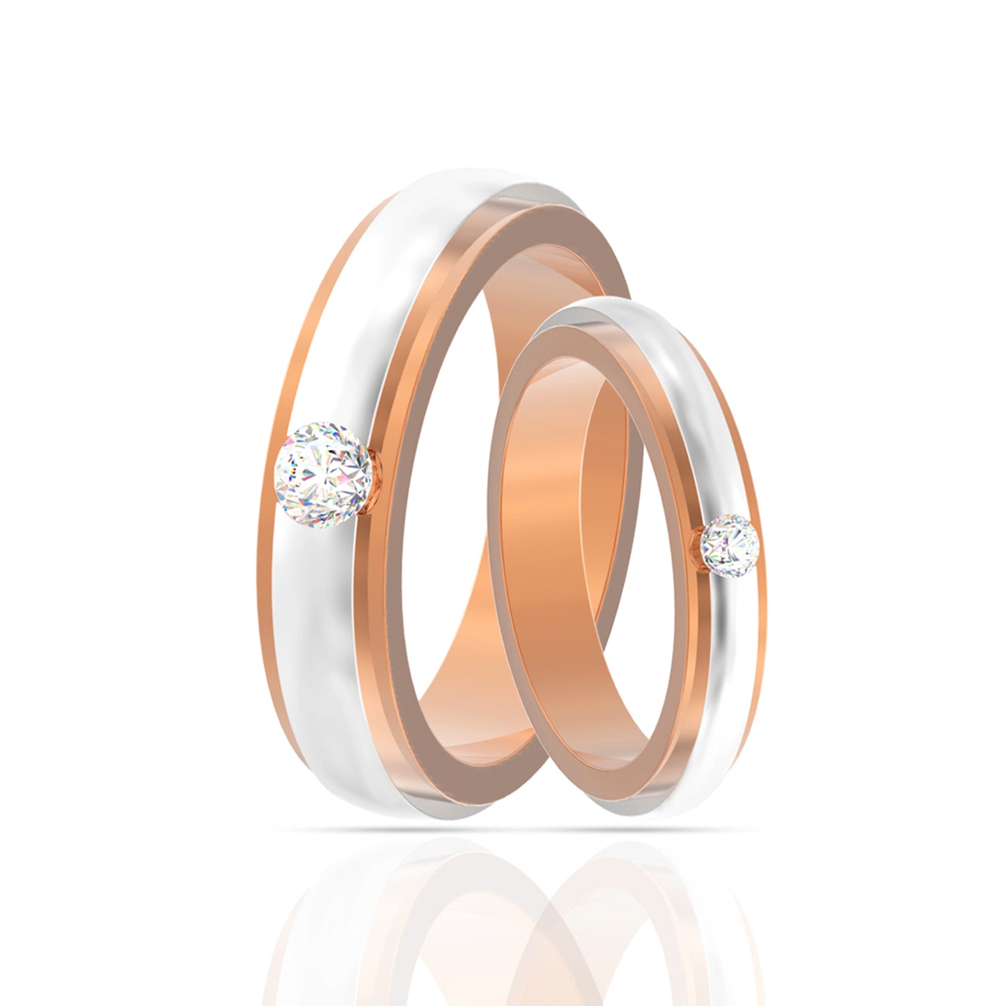 Harmony Dual-Tone Couple Rings