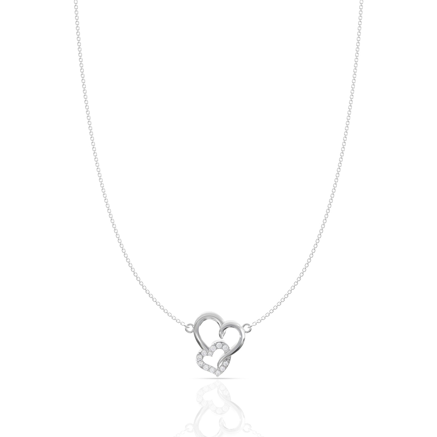 Heart Pendant with Link Chain