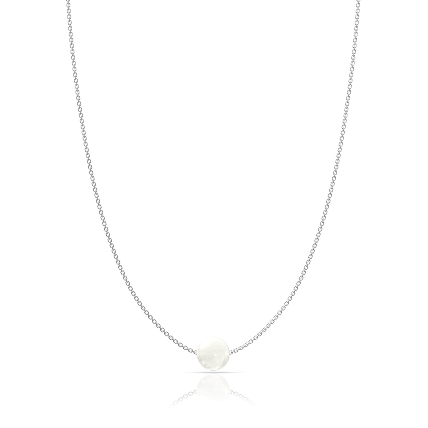 925 Silver A Pearl of Love Necklace