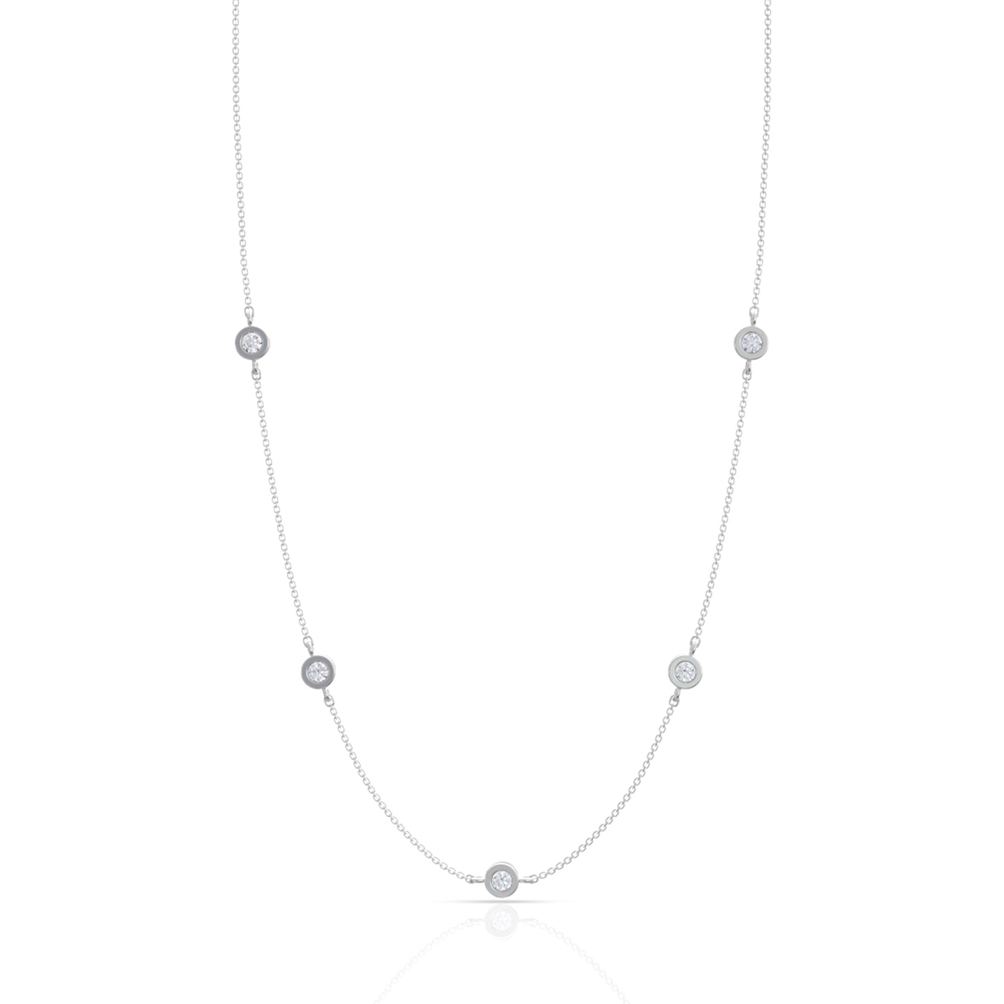 Blissful Charm Silver Necklace