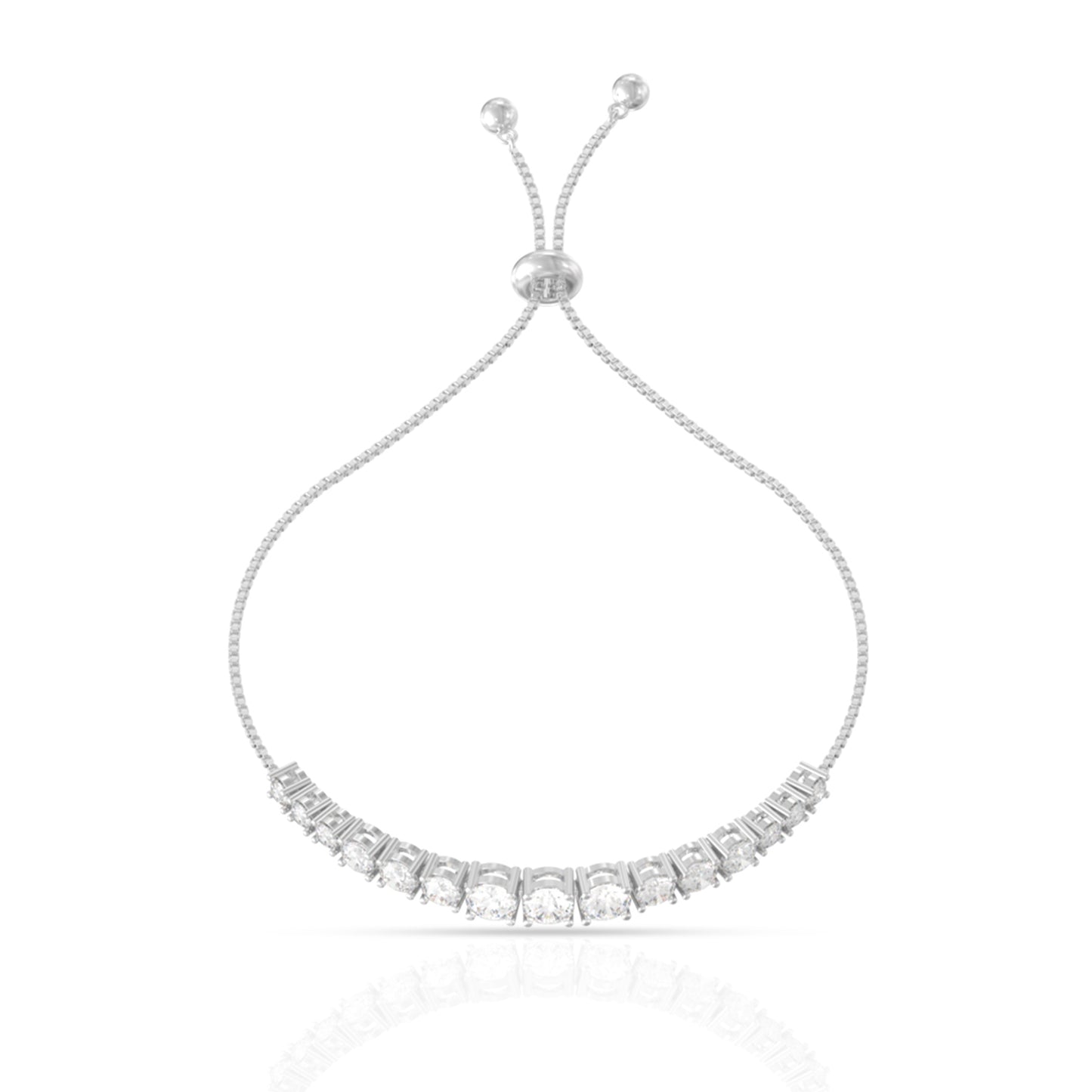 Classic Tennis Bracelet In Sterling Silver