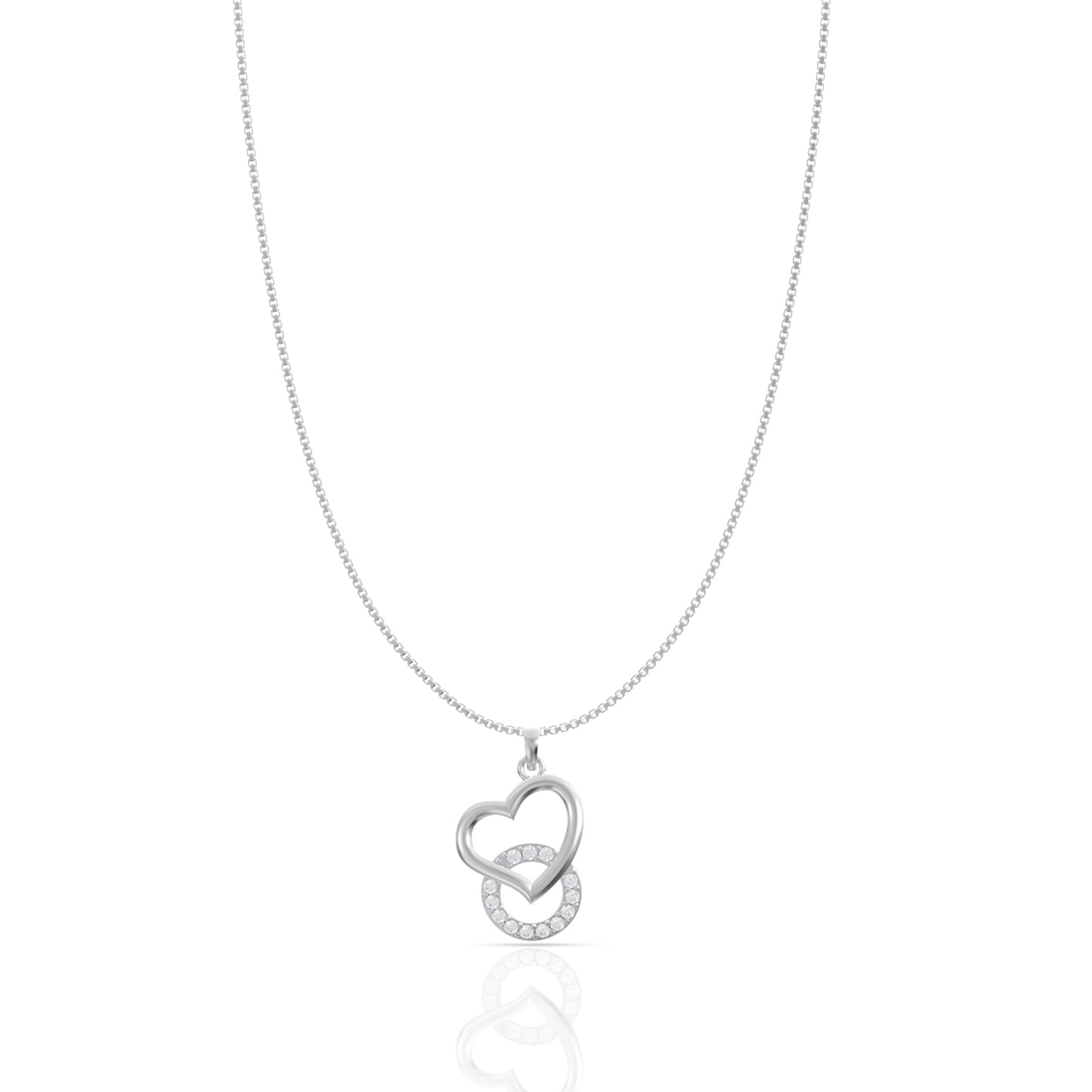 Silver Cupid Diamond Pendant
