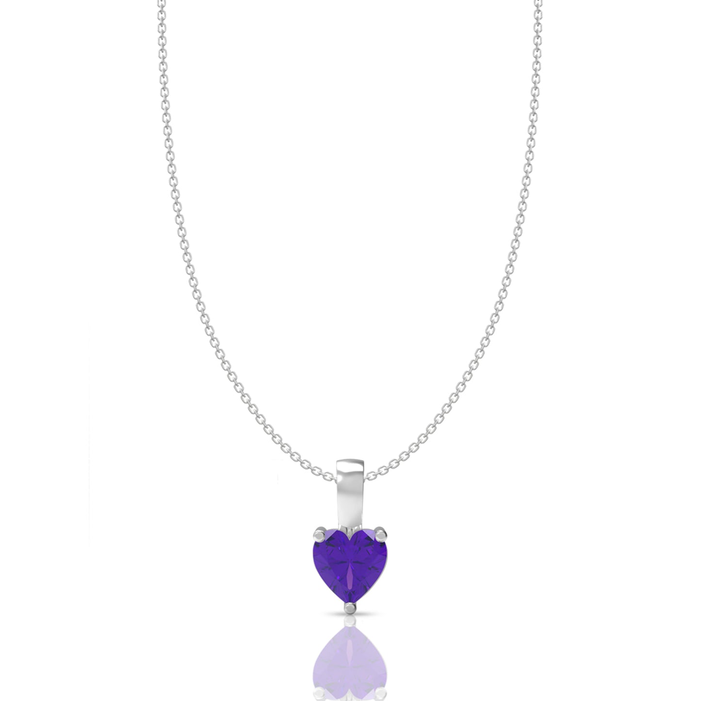 Violet Glow 925 Silver Amethyst Locket