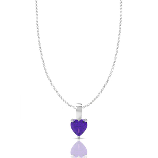 Violet Glow 925 Silver Amethyst Locket