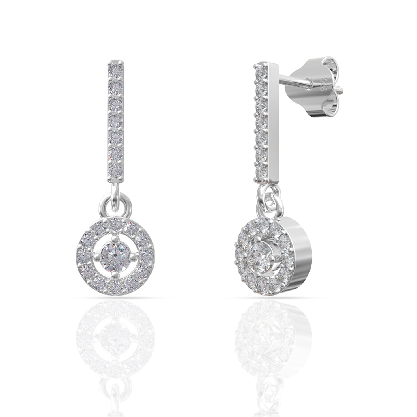 Spear Silver Earrings
