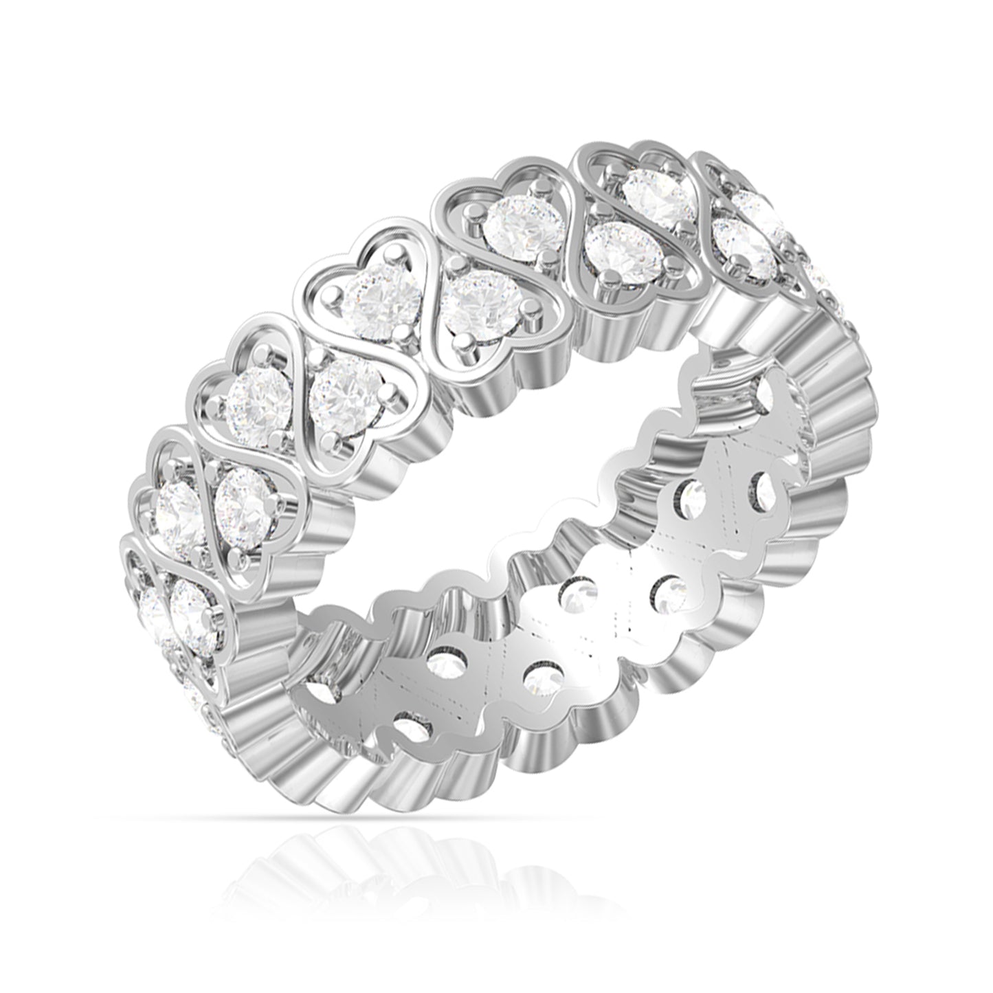 Cupid Eternity Silver Band