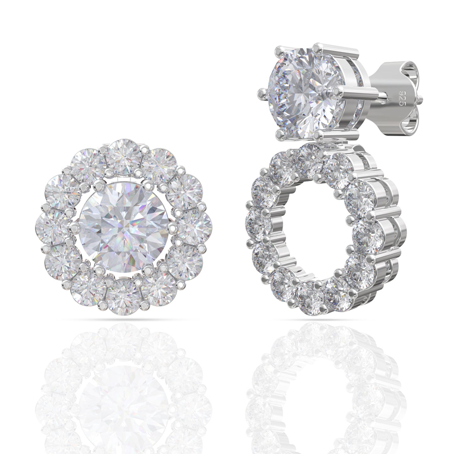 Classic Solitaire Silver Studs