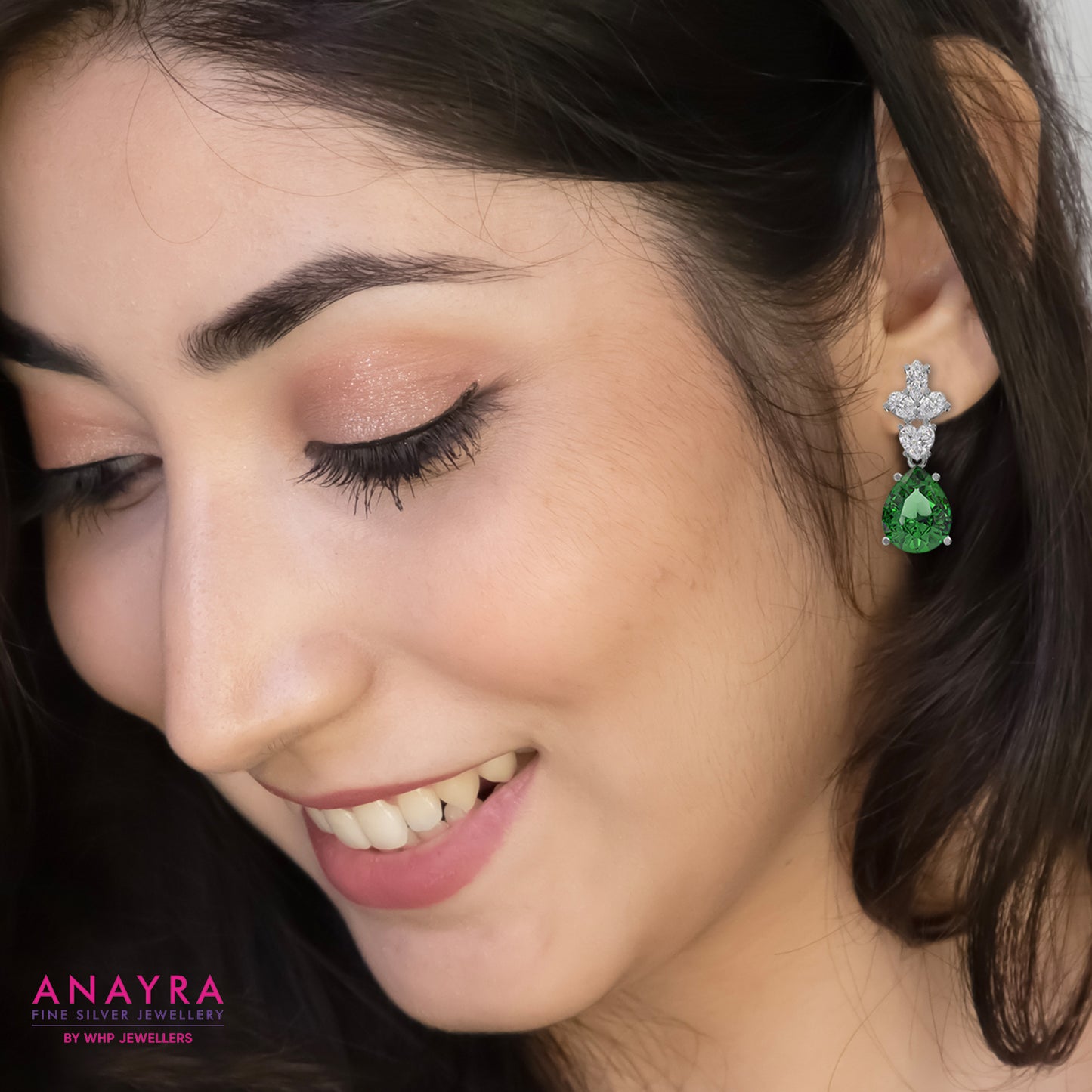Crystal Green Diamond Earring