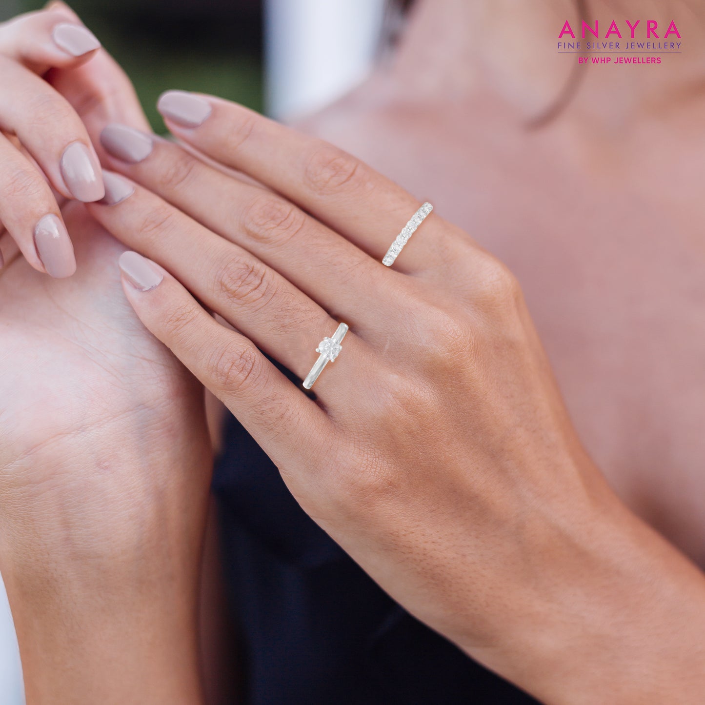 Kriza Silver Diamond Ring