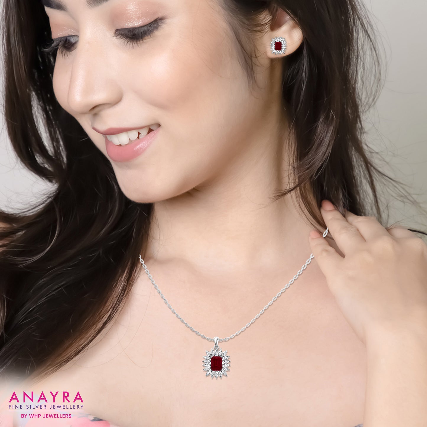 Silver Royal Red Pendant