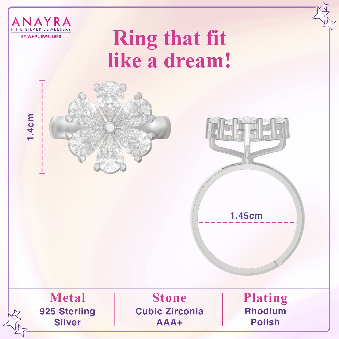 Gracious Floral Ring