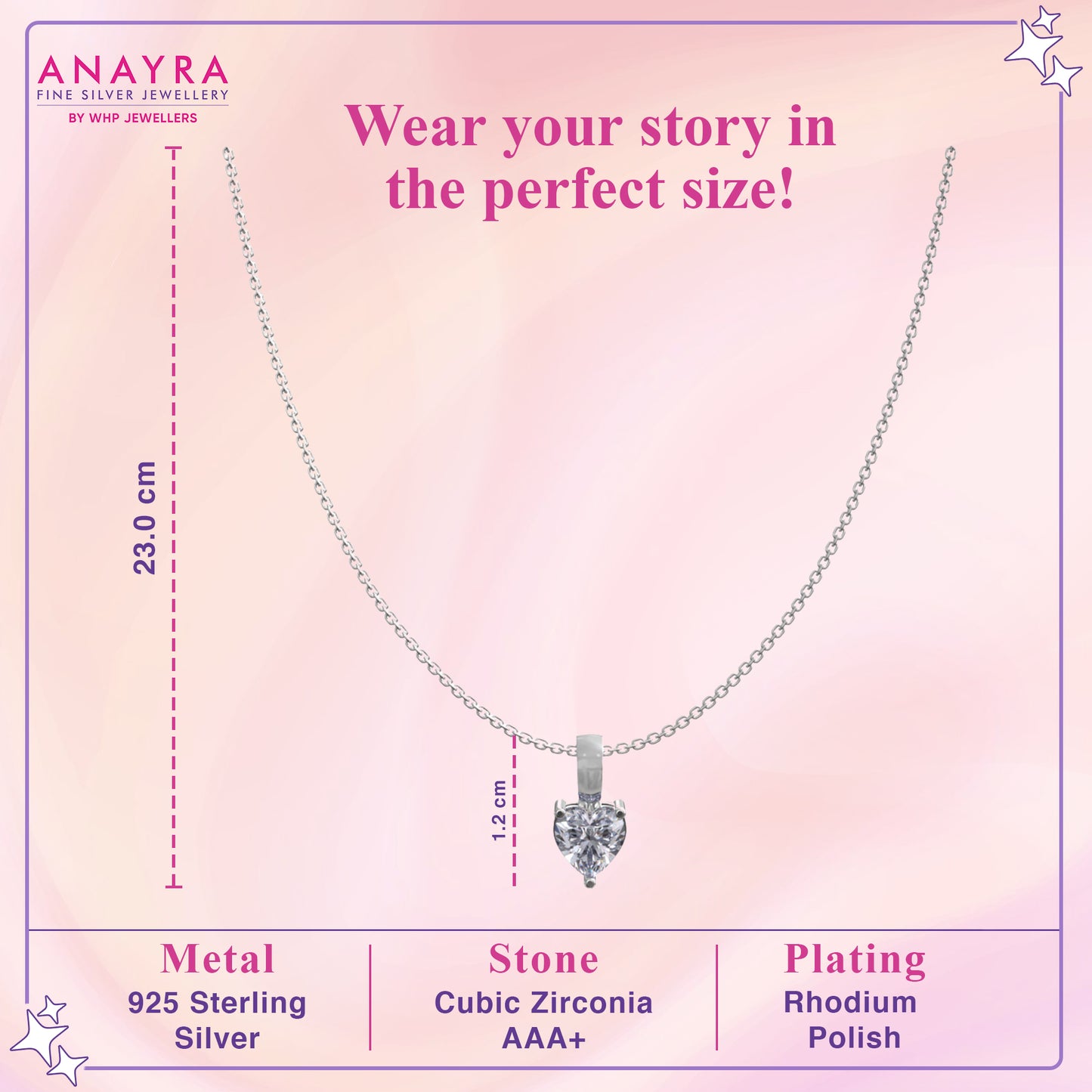 Silver Charismatic Heart Pendant