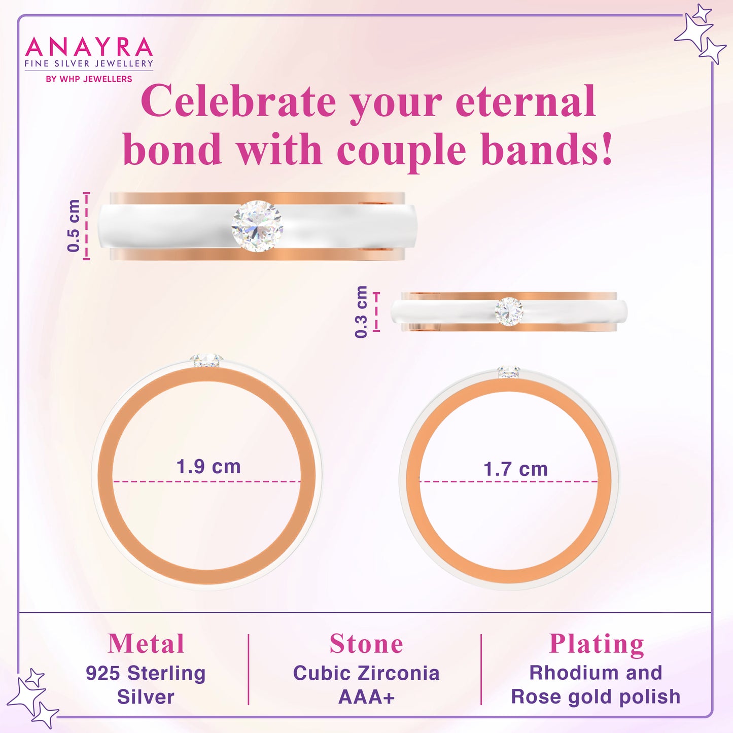 Harmony Dual-Tone Couple Rings