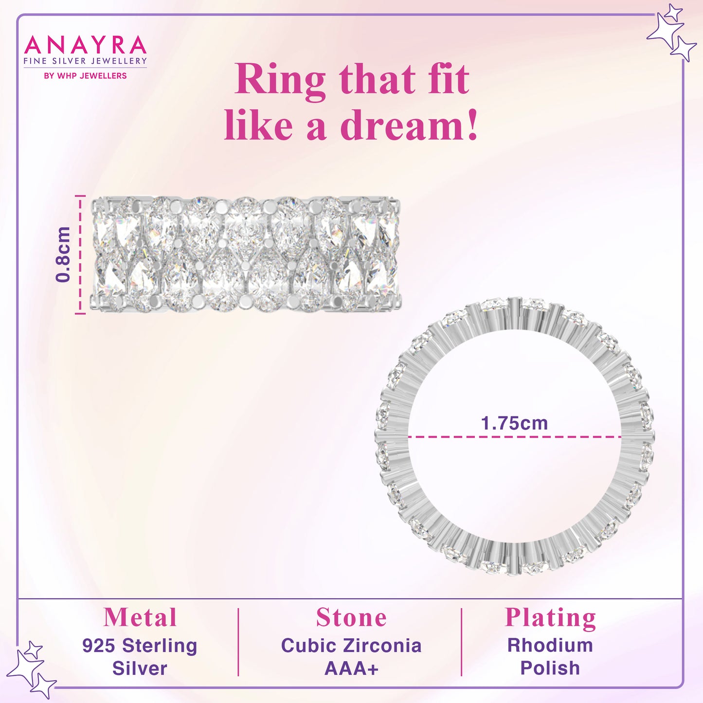 Delicate Crown Diamond Ring