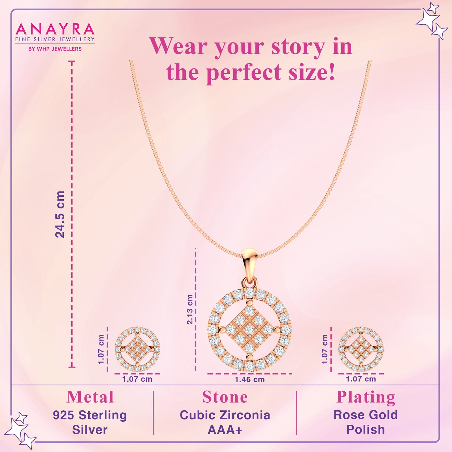 Evergreen Diamond Pendant Set In Silver