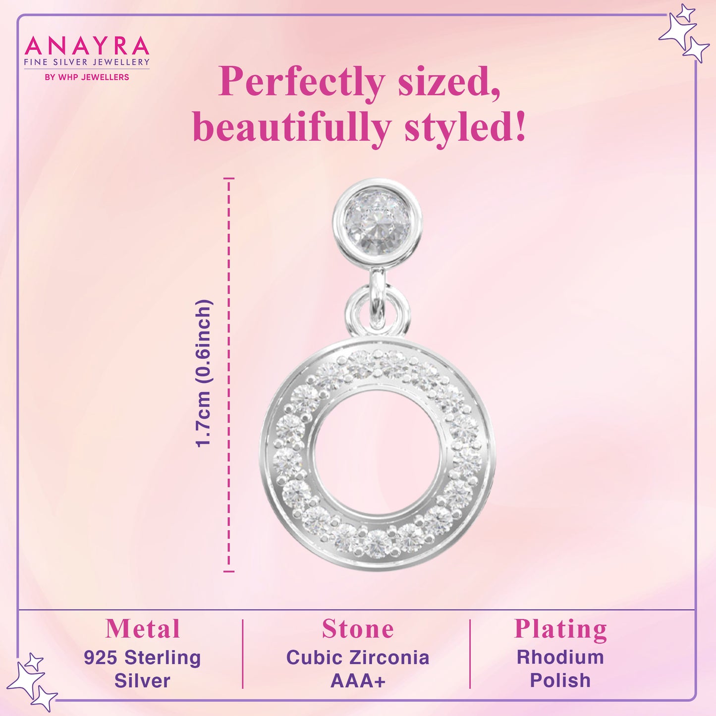 Hollow Zircon Drop Earrings