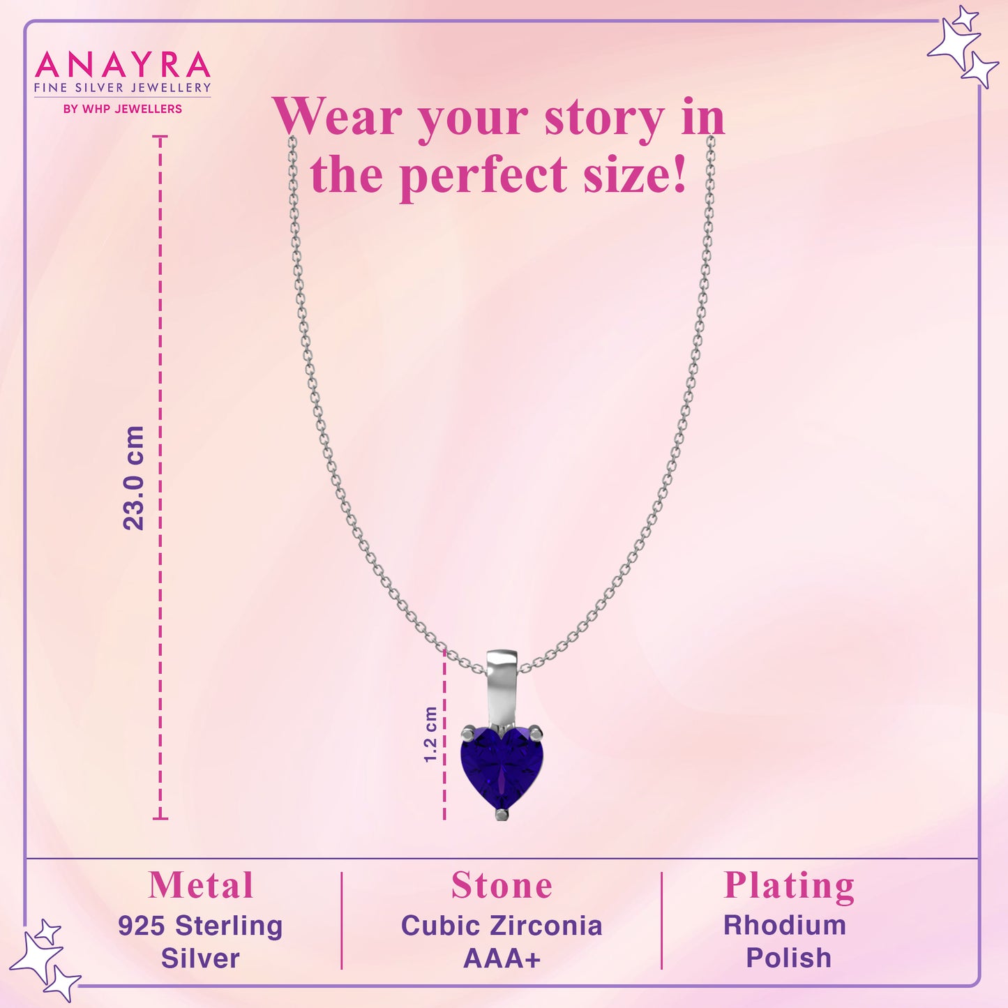 Violet Glow 925 Silver Amethyst Locket