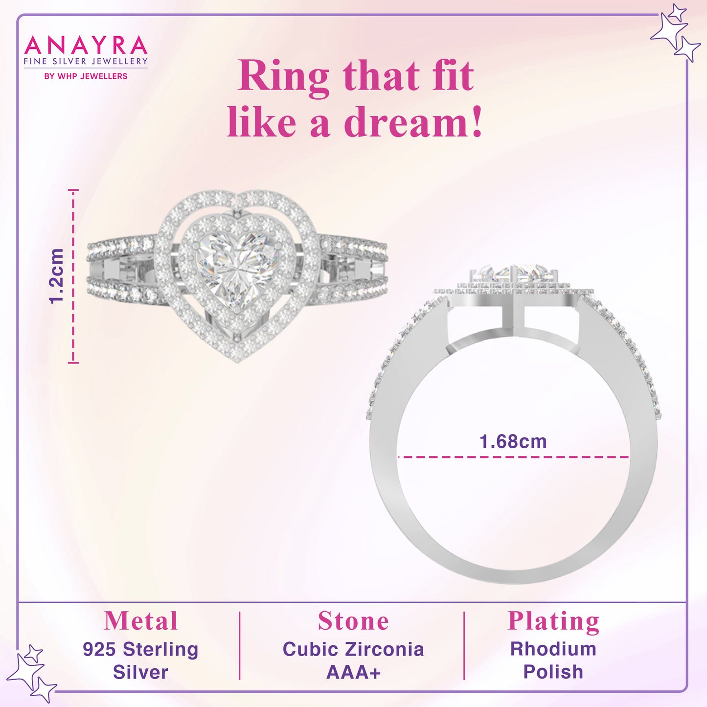 Heartfelt Beauty Sterling Silver Ring