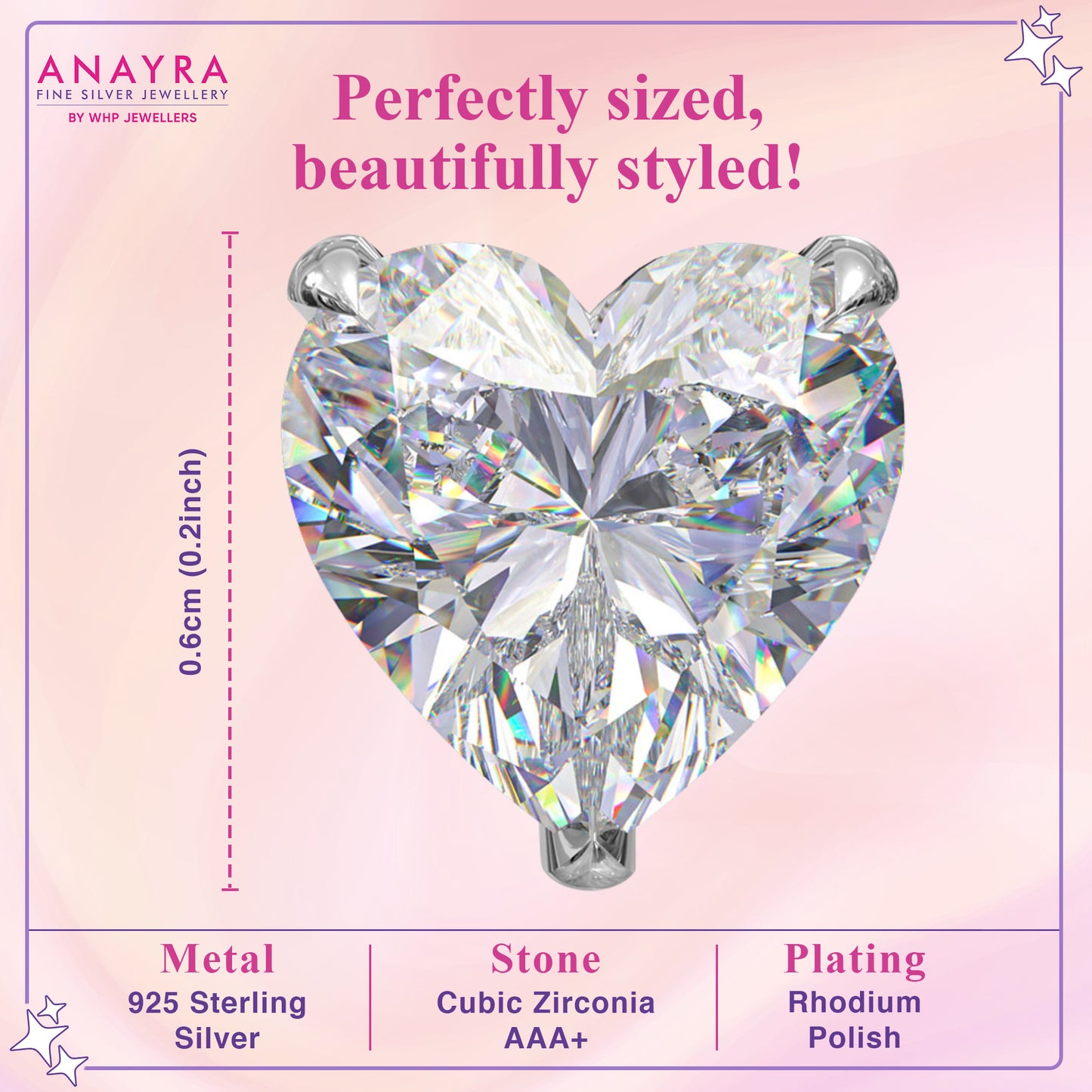 Love in Every Detail Heart Shaped Stud Earrings