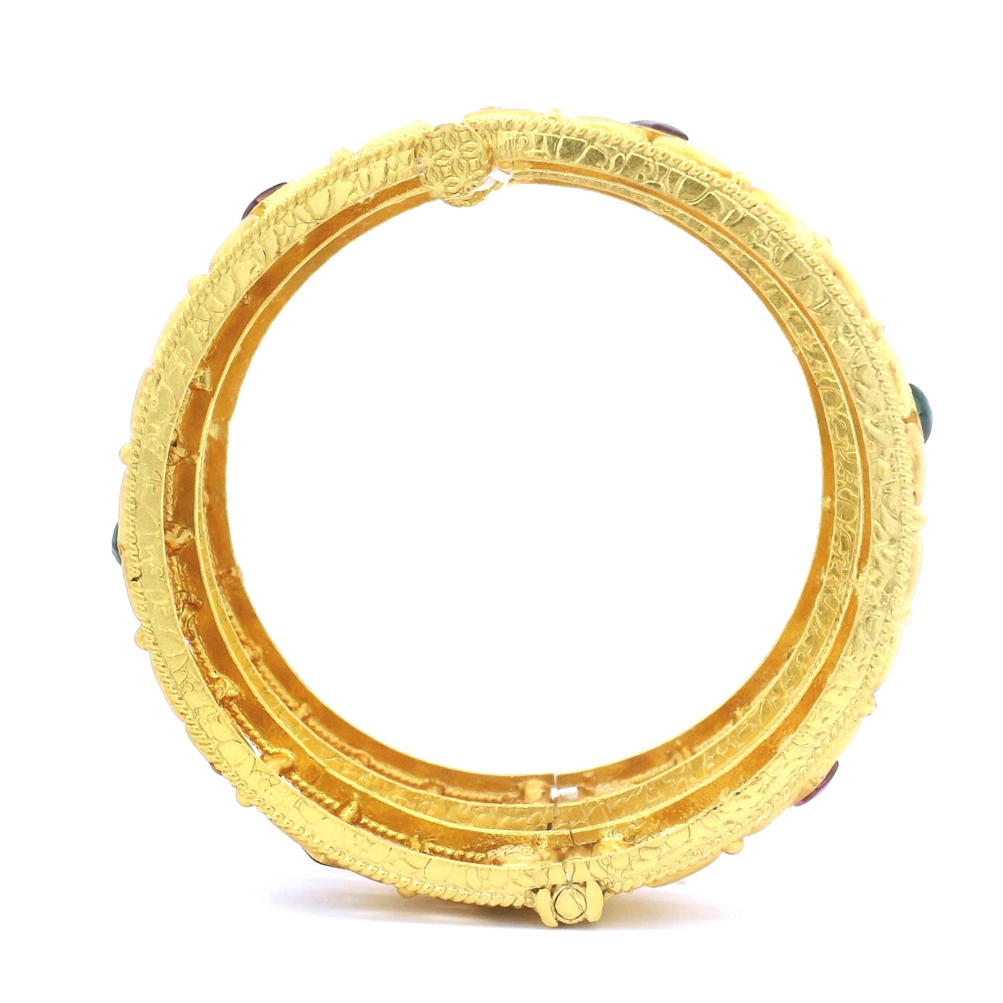 Emerald Ruby Gold Bangles