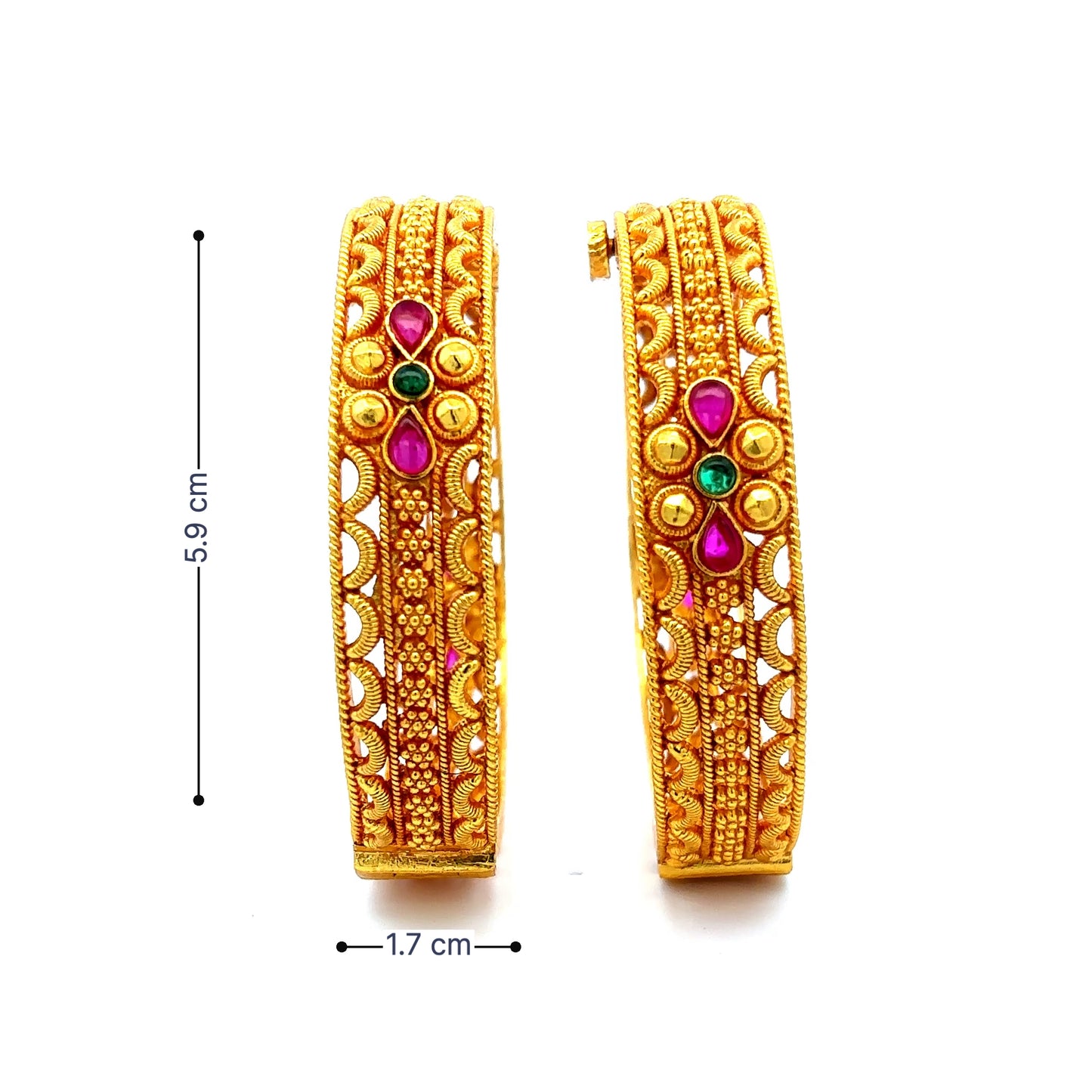 Ethnic Gold Plated Bangles