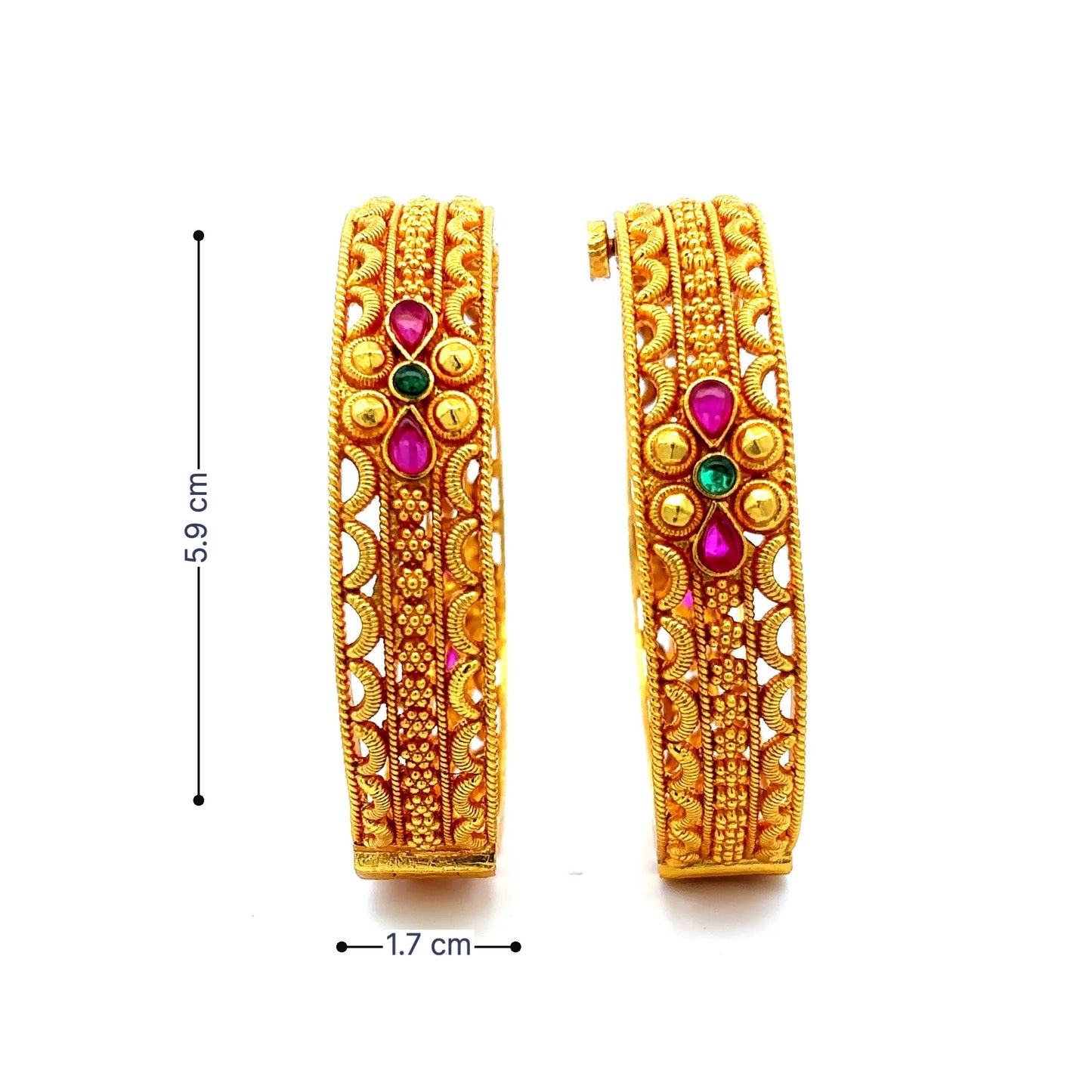 Ethnic Gold Bangles