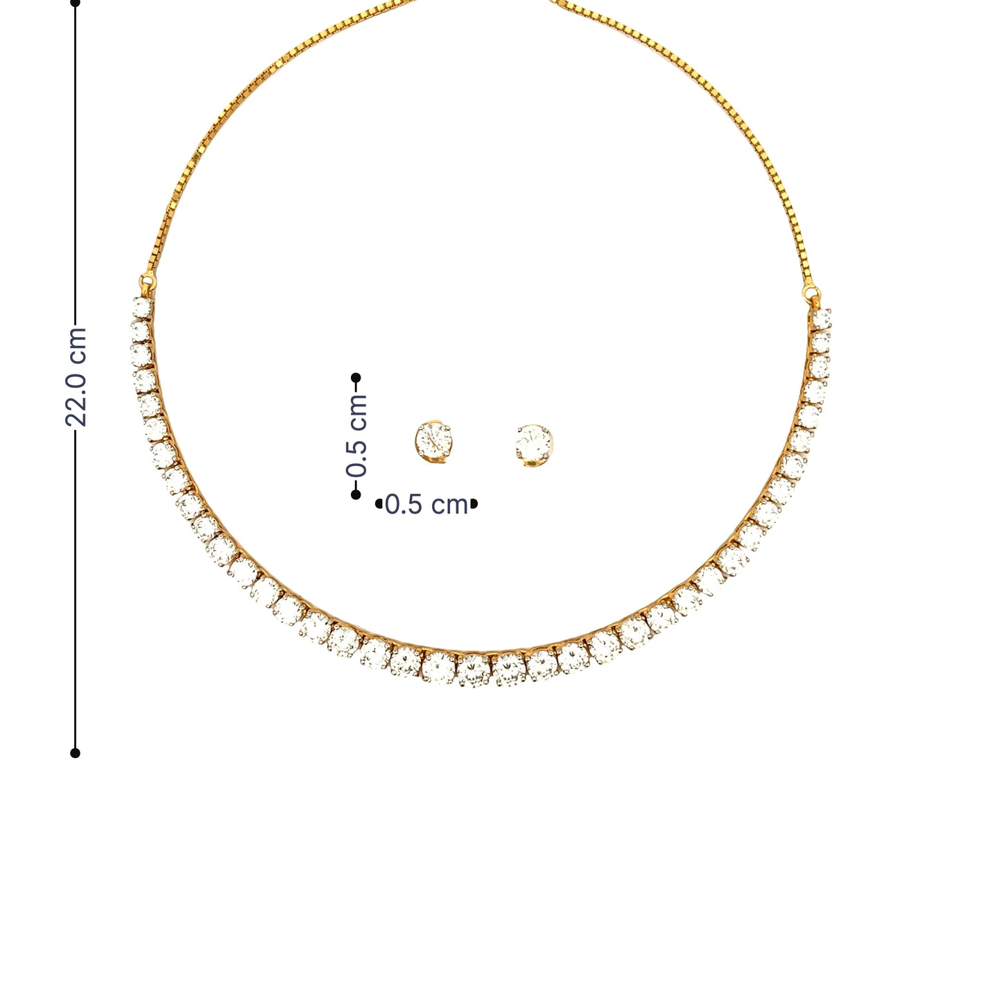 Minimal Grace Gold Plated Necklace Set