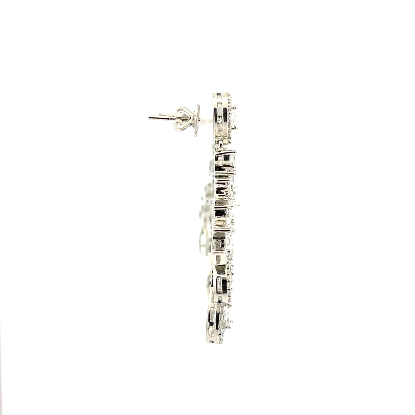 Dazzling Teardrop Diamond Necklace Set