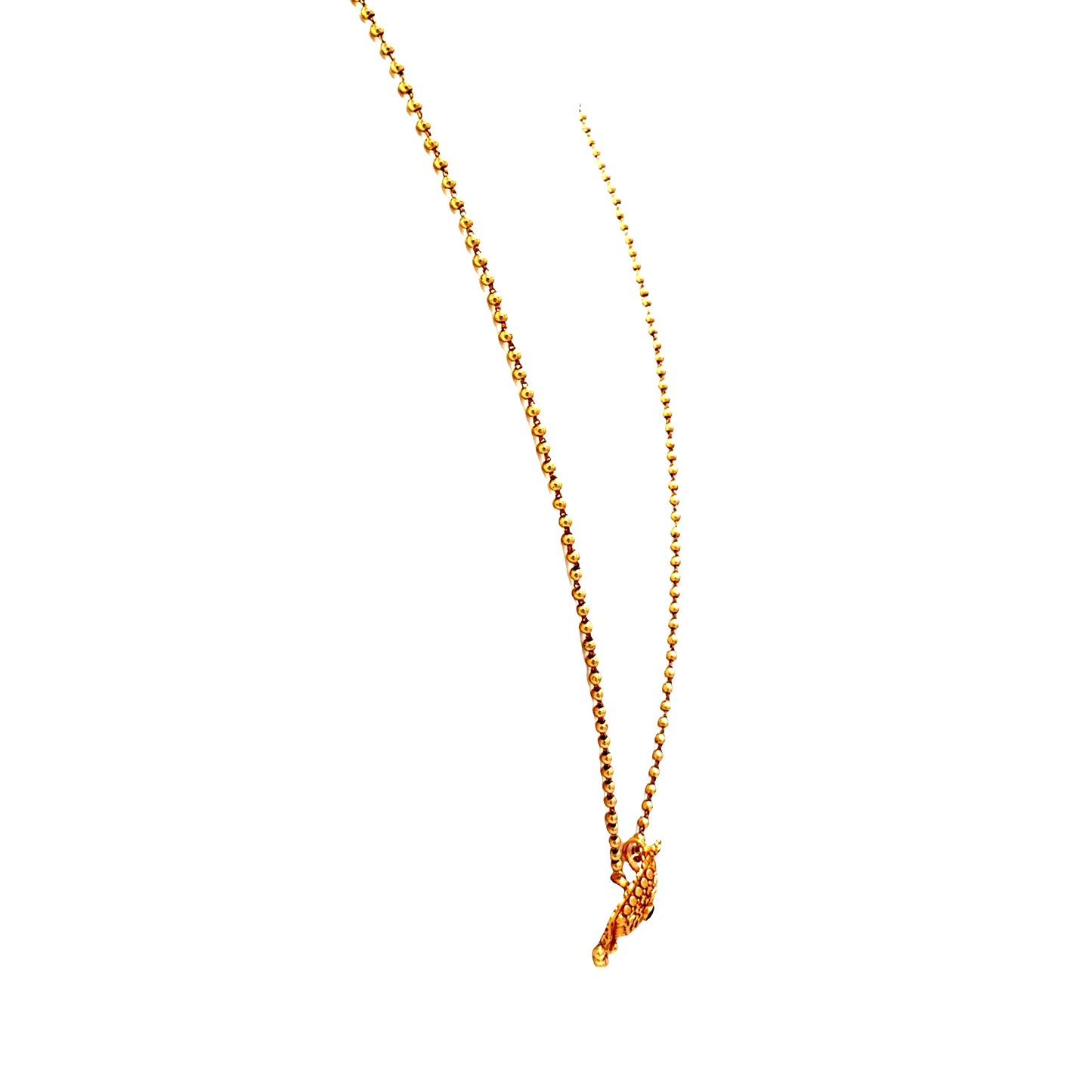 Traditional Matte Gold Necklace Set
