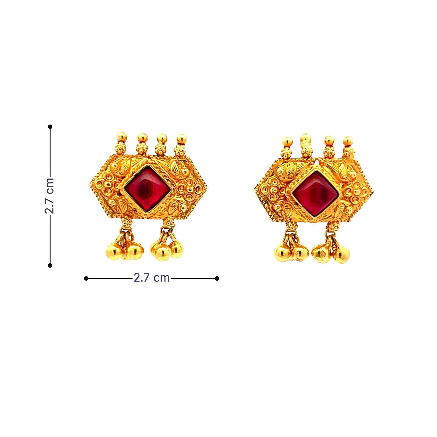 Antique Finish Gold Choker Set