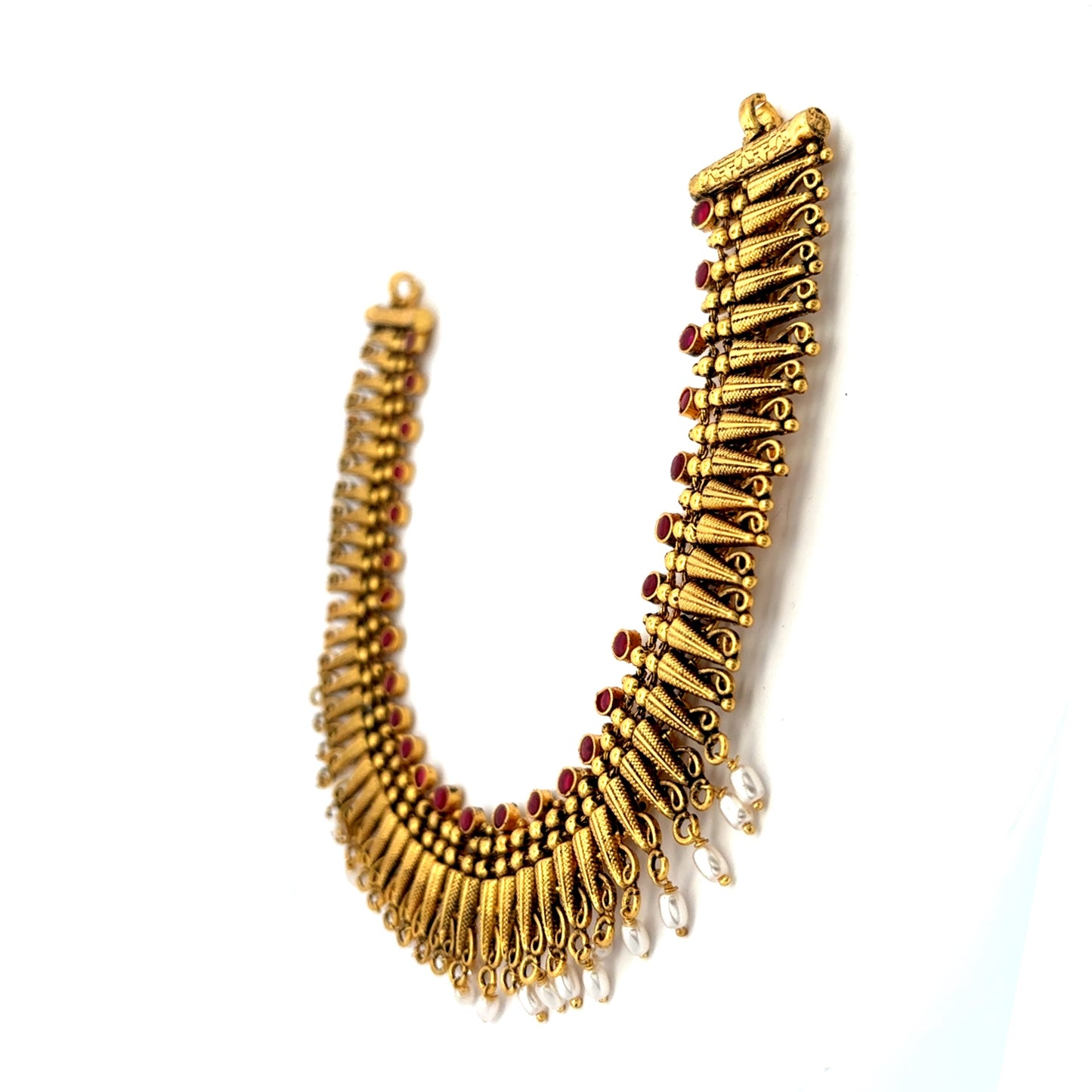 Royal Ruby Charm Necklace Set