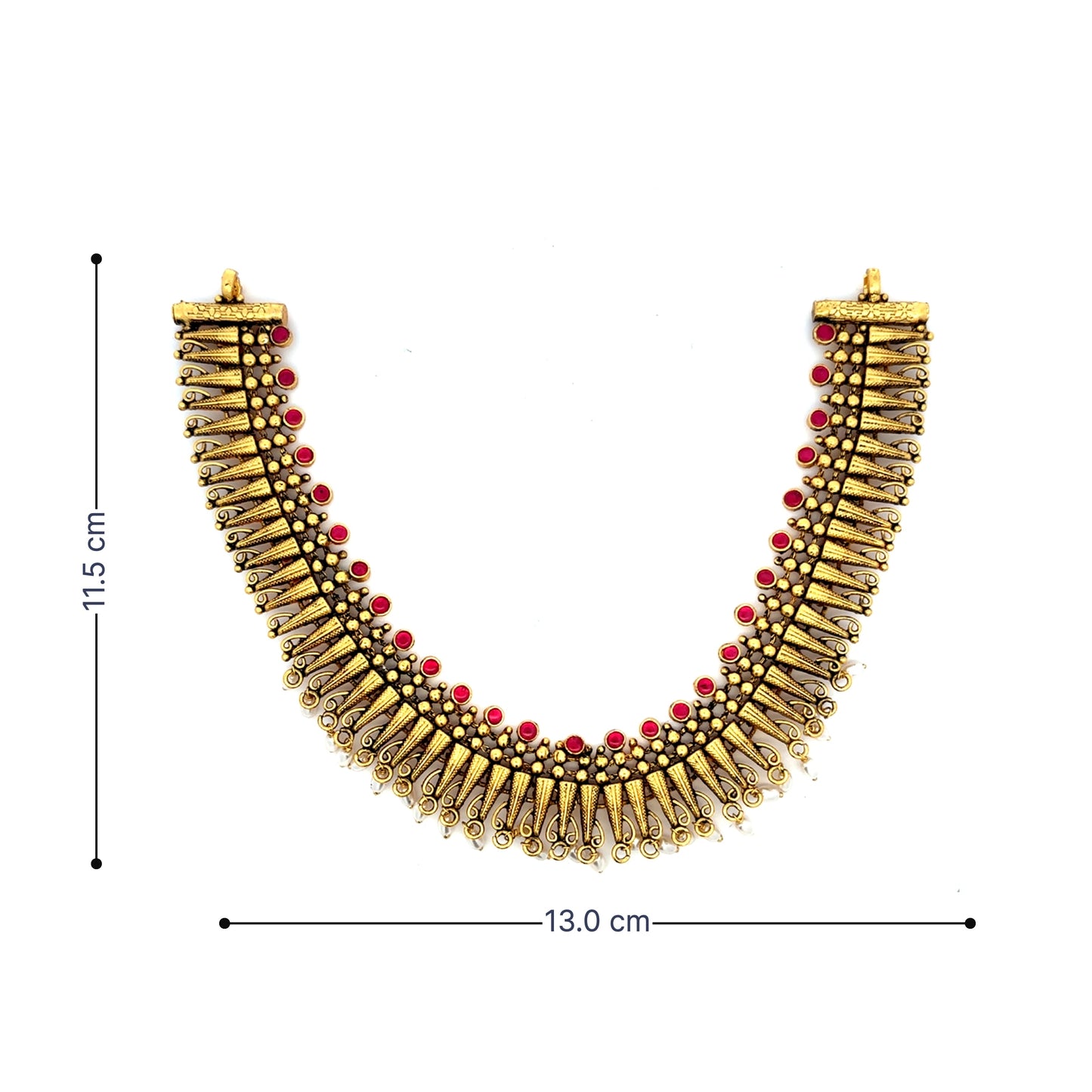 Royal Ruby Charm Necklace Set