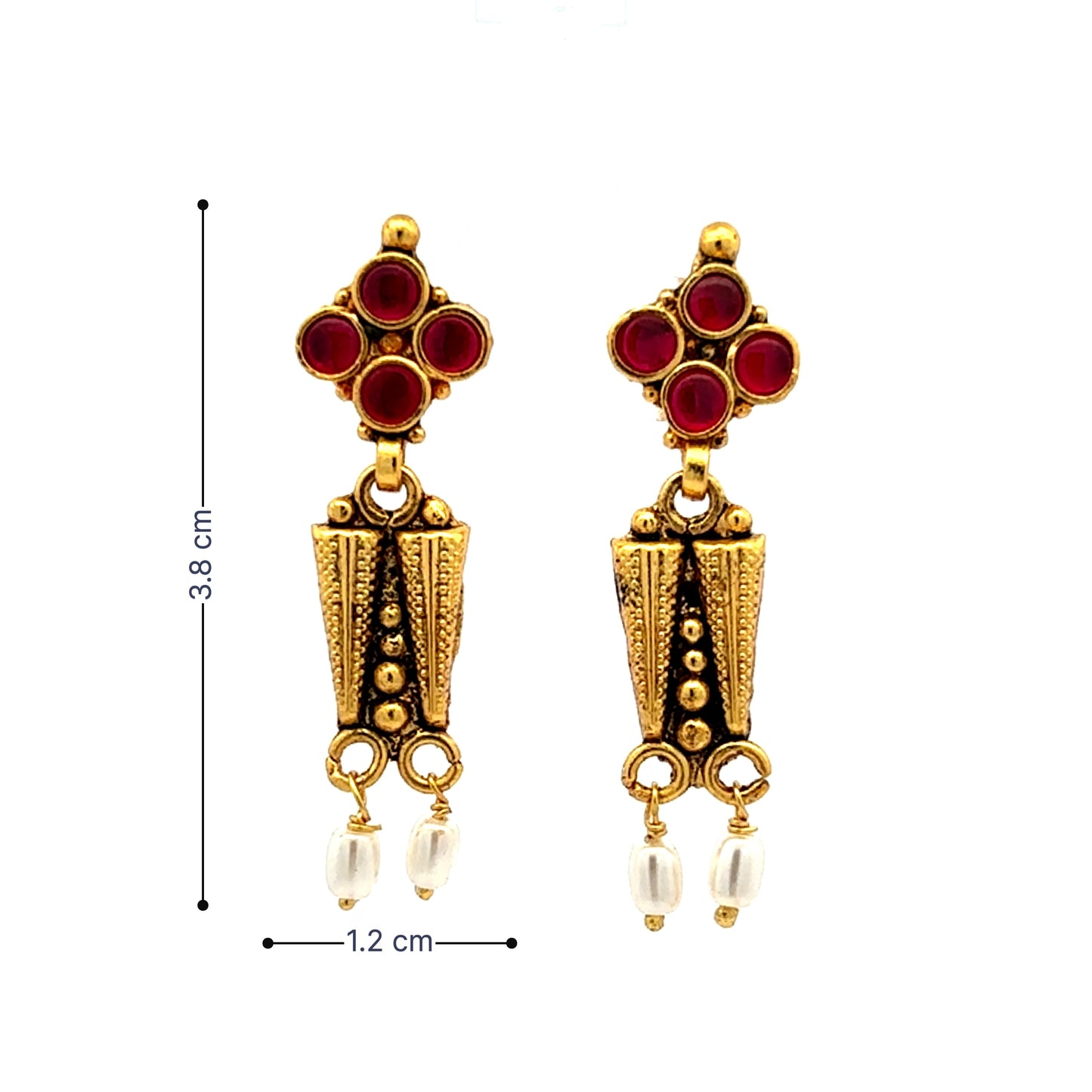 Royal Ruby Charm Necklace Set