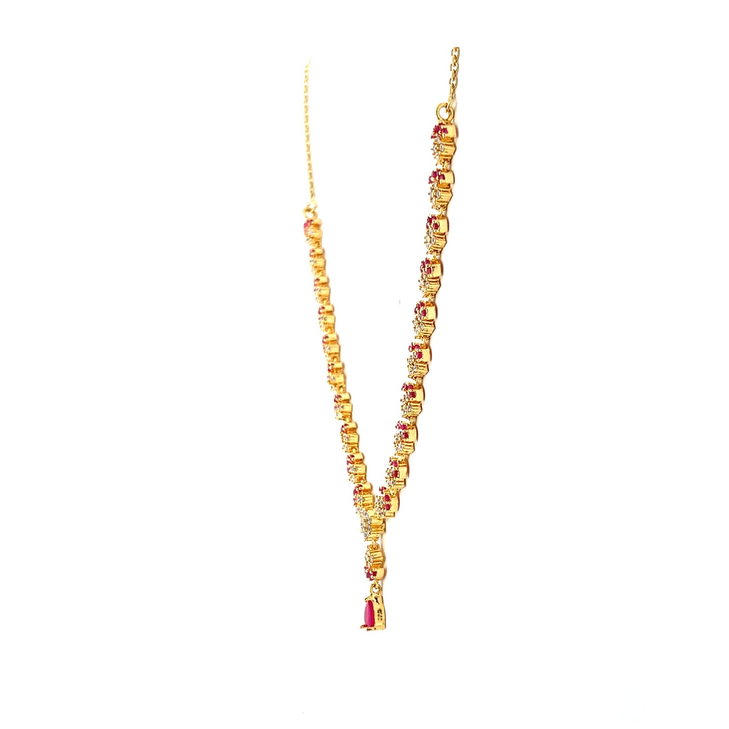 Royal Ruby Shine Necklace Set