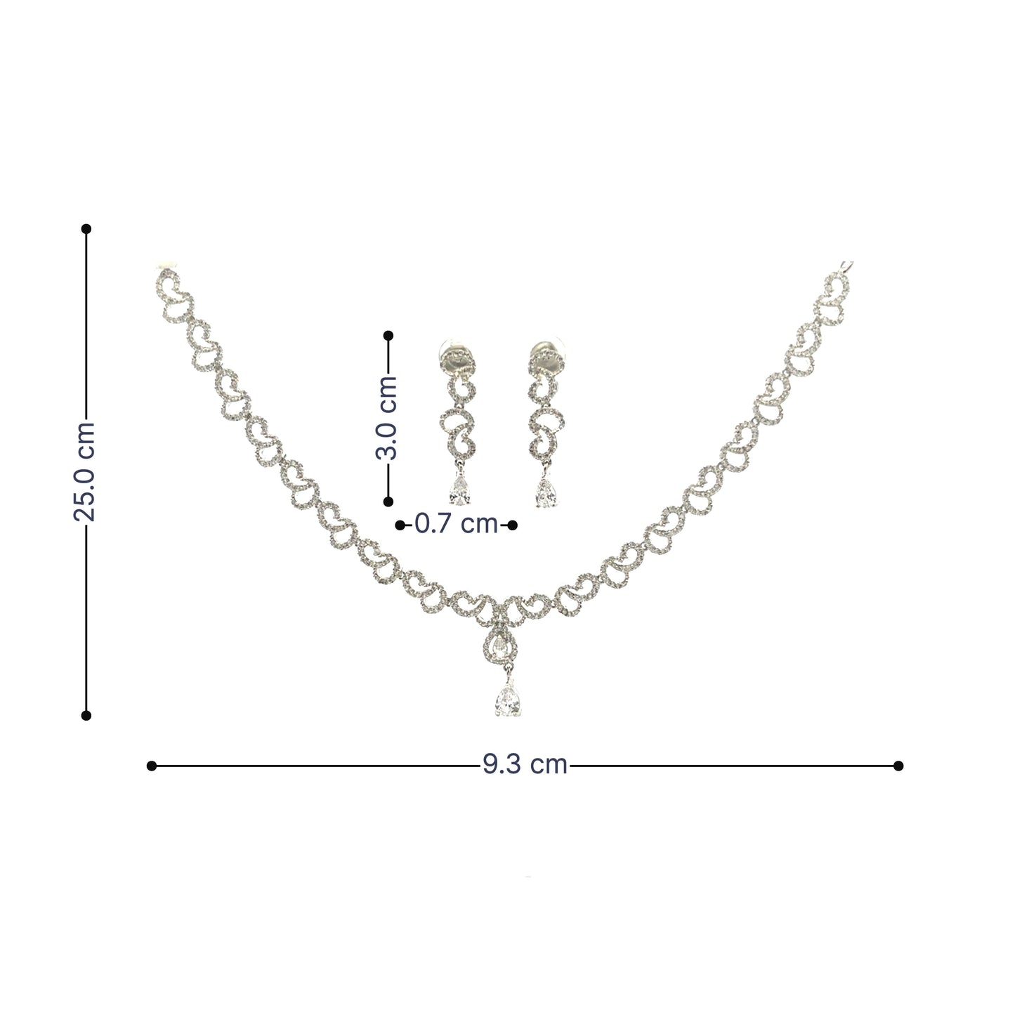 Graceful Loop Charm Necklace Set