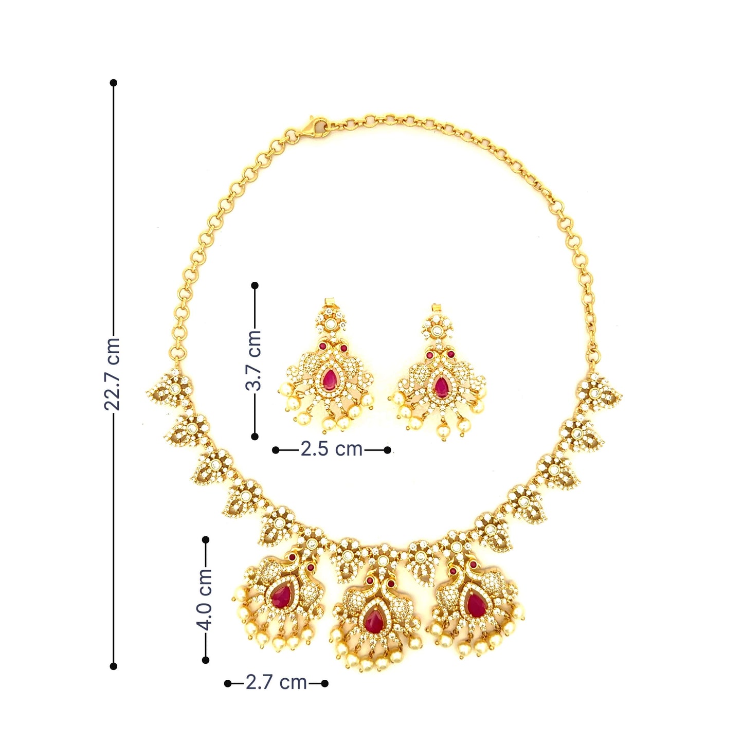 Regal Gold Plated Polki Style Choker Set