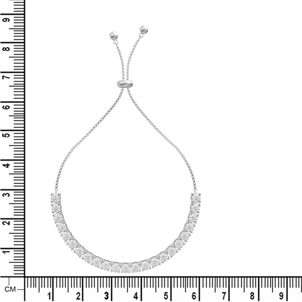 925 Sterling Silver Crystal Cubic Zirconia Tennis Bracelet