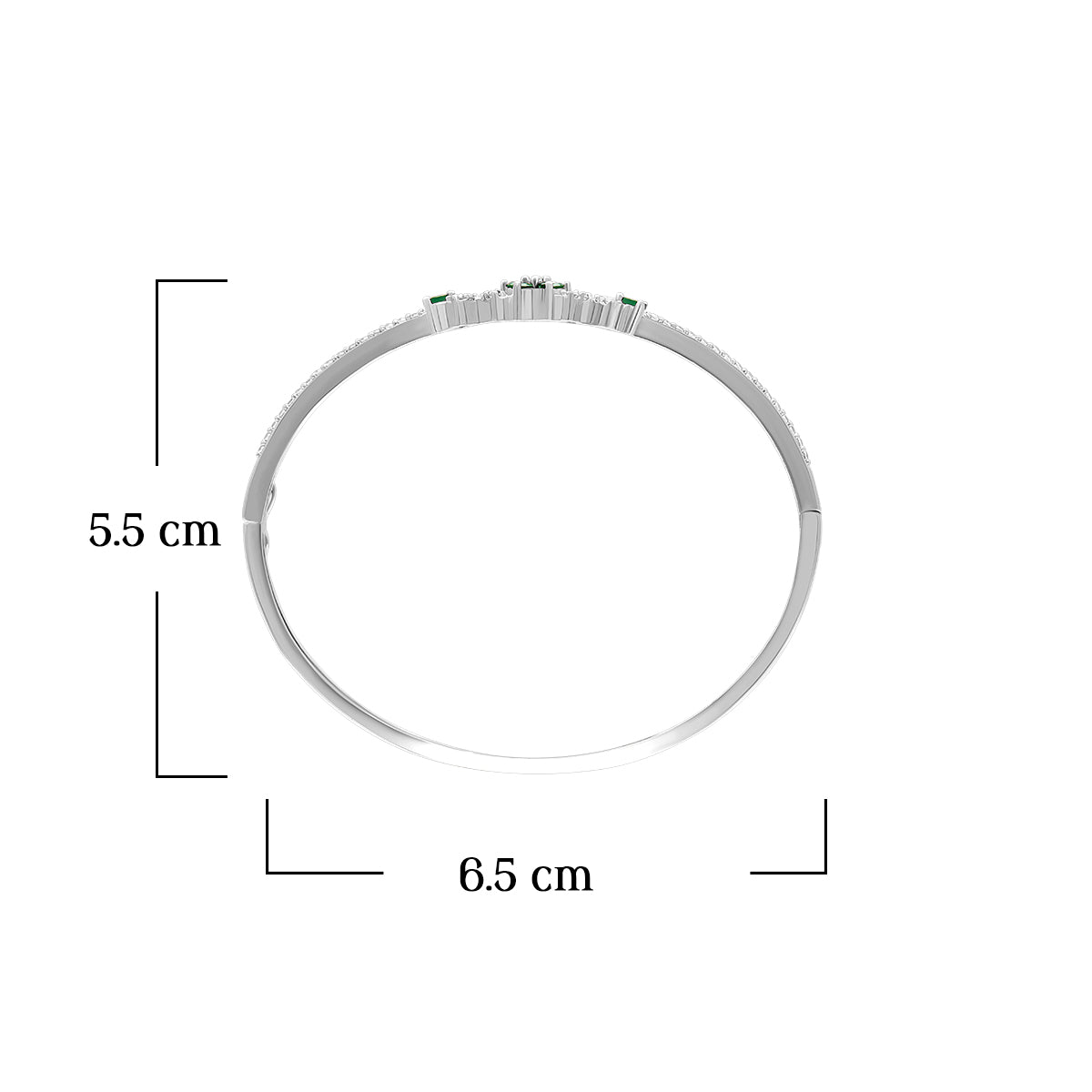 Radiant Green Gem Bracelet