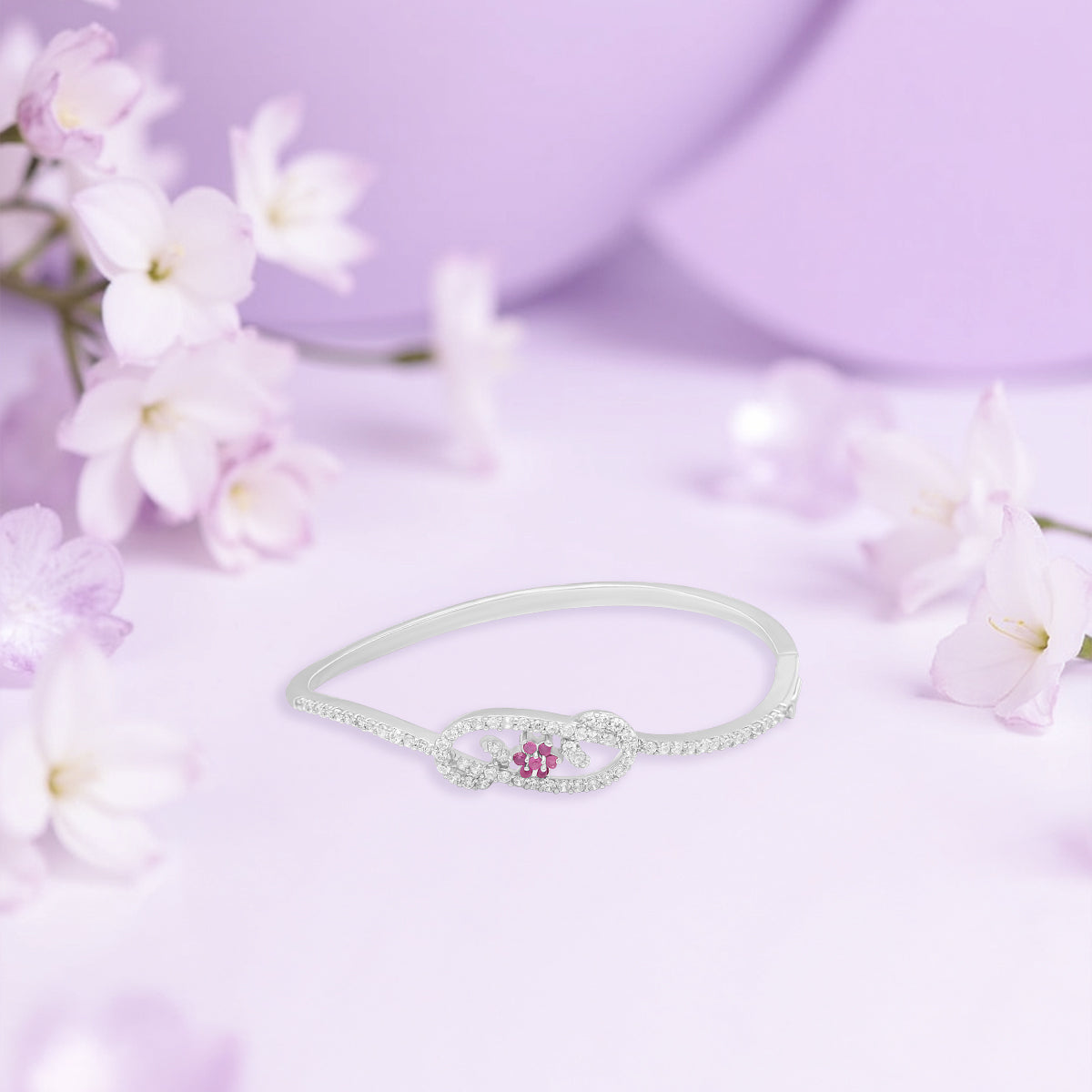Dainty Pink Bloom Bracelet