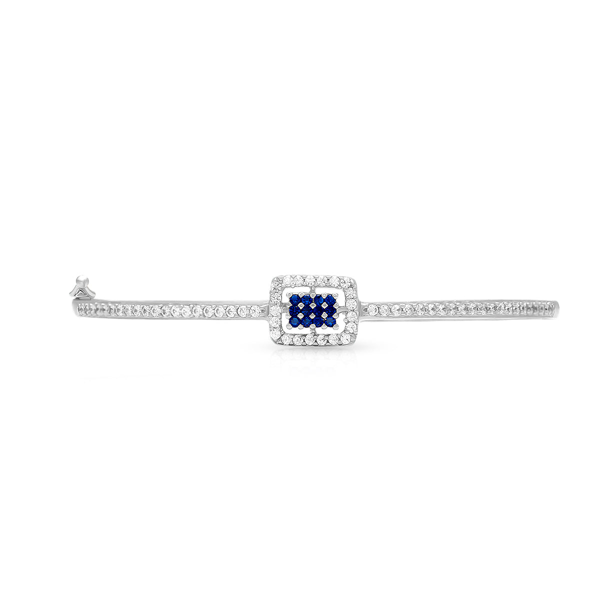 Silver Blue Stone Bracelet