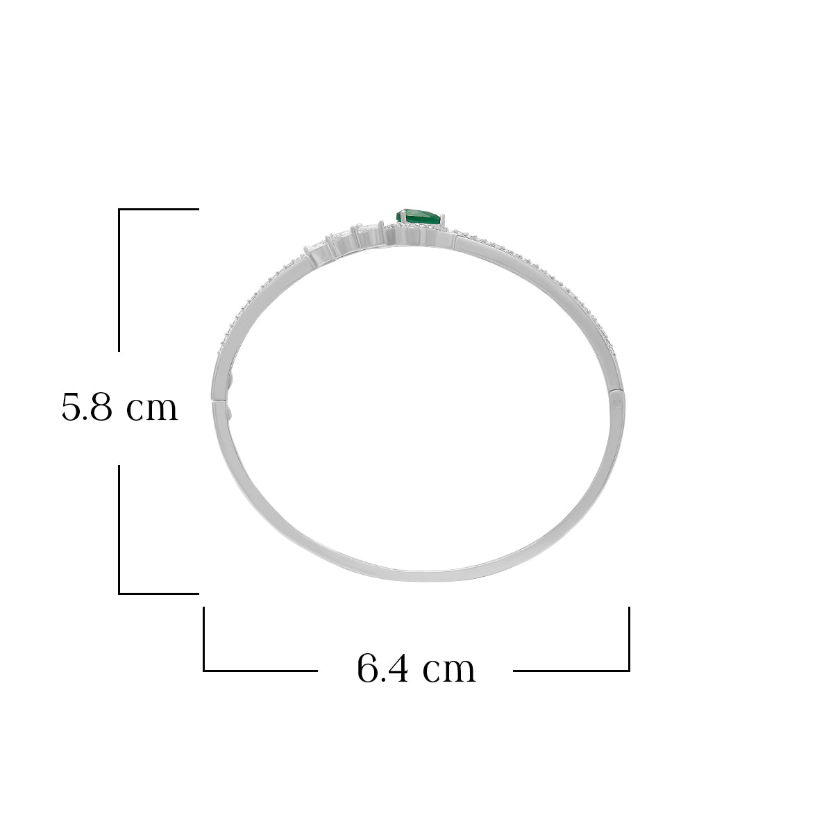 Green Center Stone Bracelet