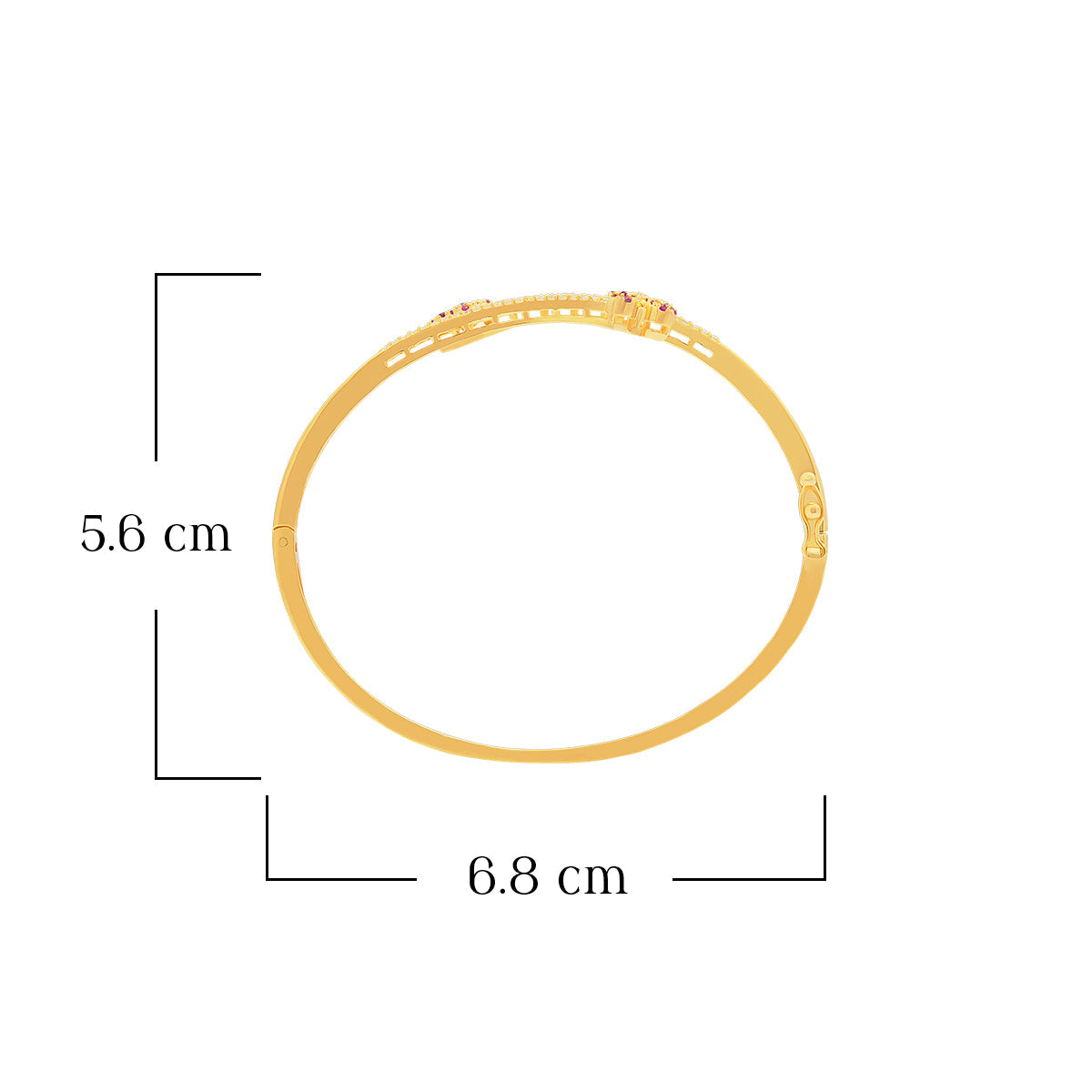 Flower Petal Peti Gold Plated Bracelet