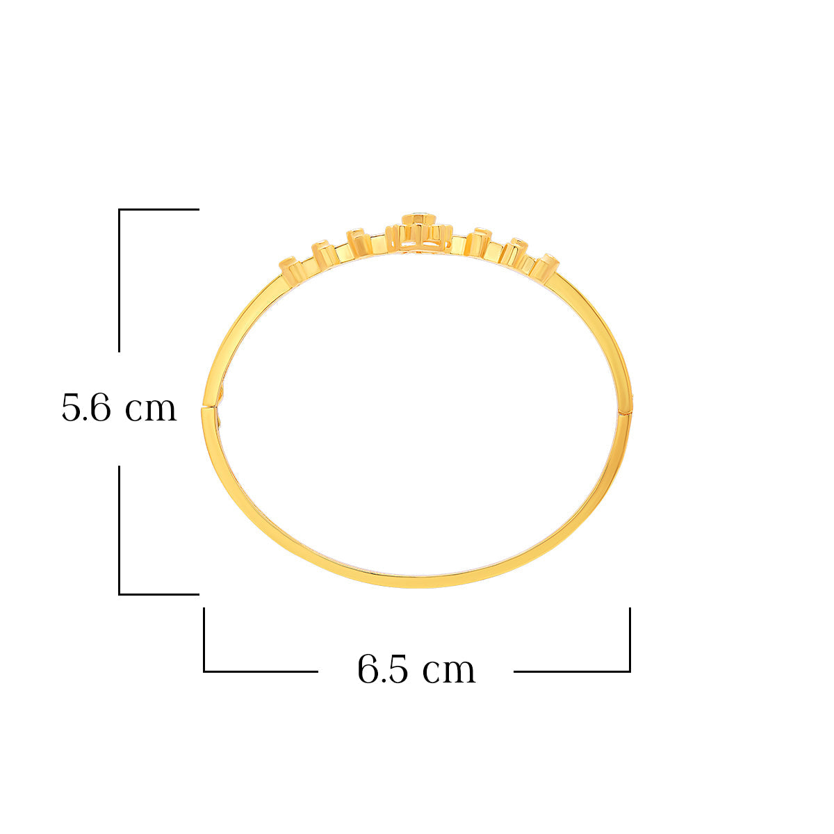 Dazzling Emerald Floral Gold Plated Bracelet